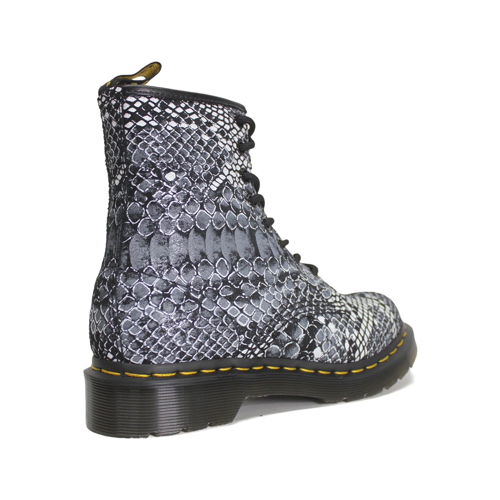 Dr. Martens 1460 Printed Leather Womens Boots#color_black white