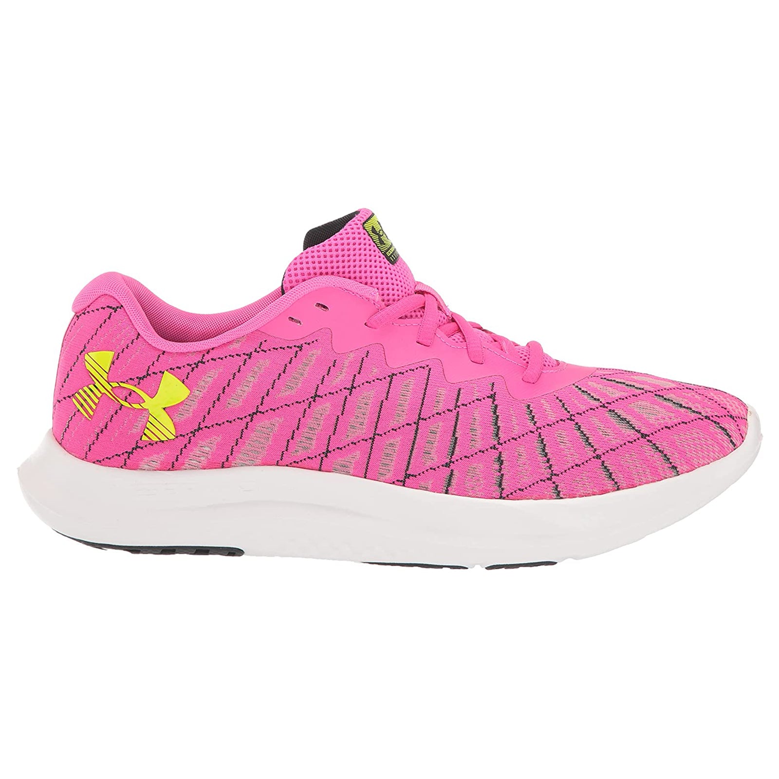 Under Armour Charged Breeze 2 Textile Womens Trainers#color_pink black