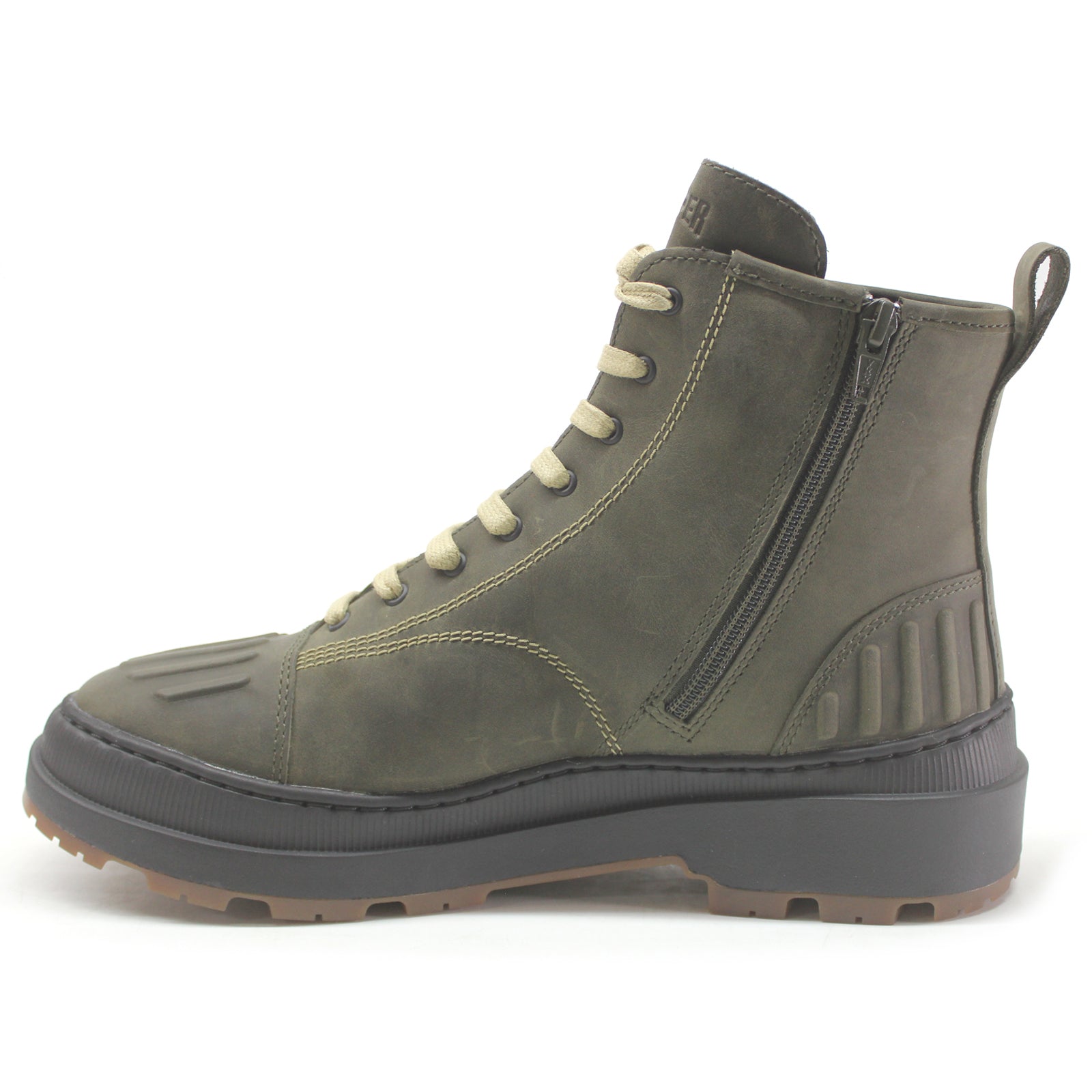 Camper Brutus Trek K400647 Nubuck Womens Boots#color_green