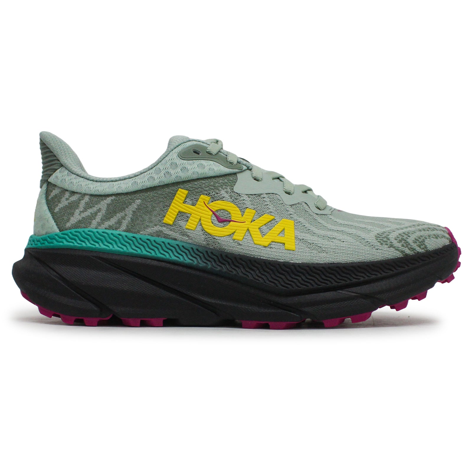 Hoka Challenger ATR 7 Textile Womens Trainers#color_aloe vera black