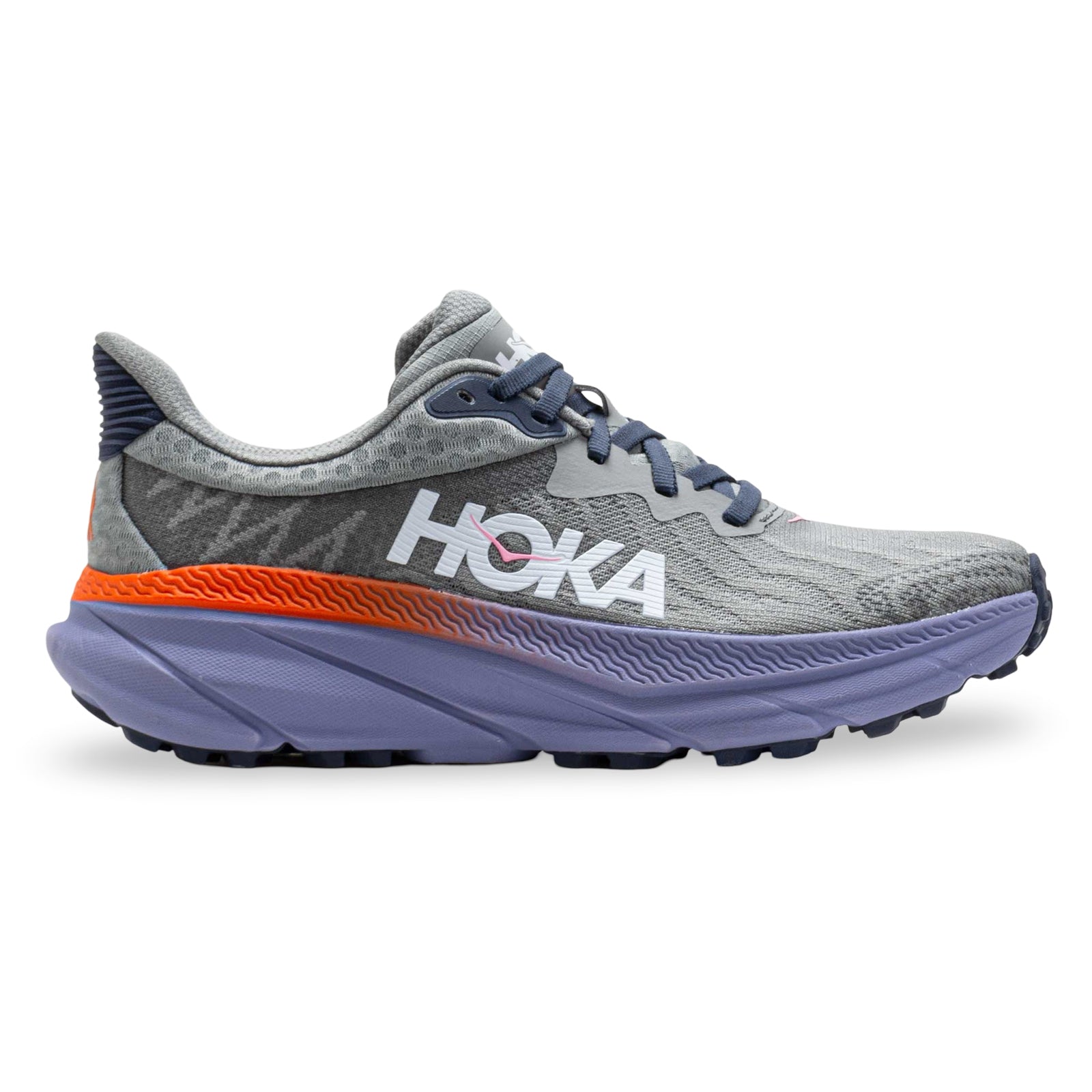 Hoka Challenger ATR 7 Textile Womens Trainers#color_galactic grey wild indigo