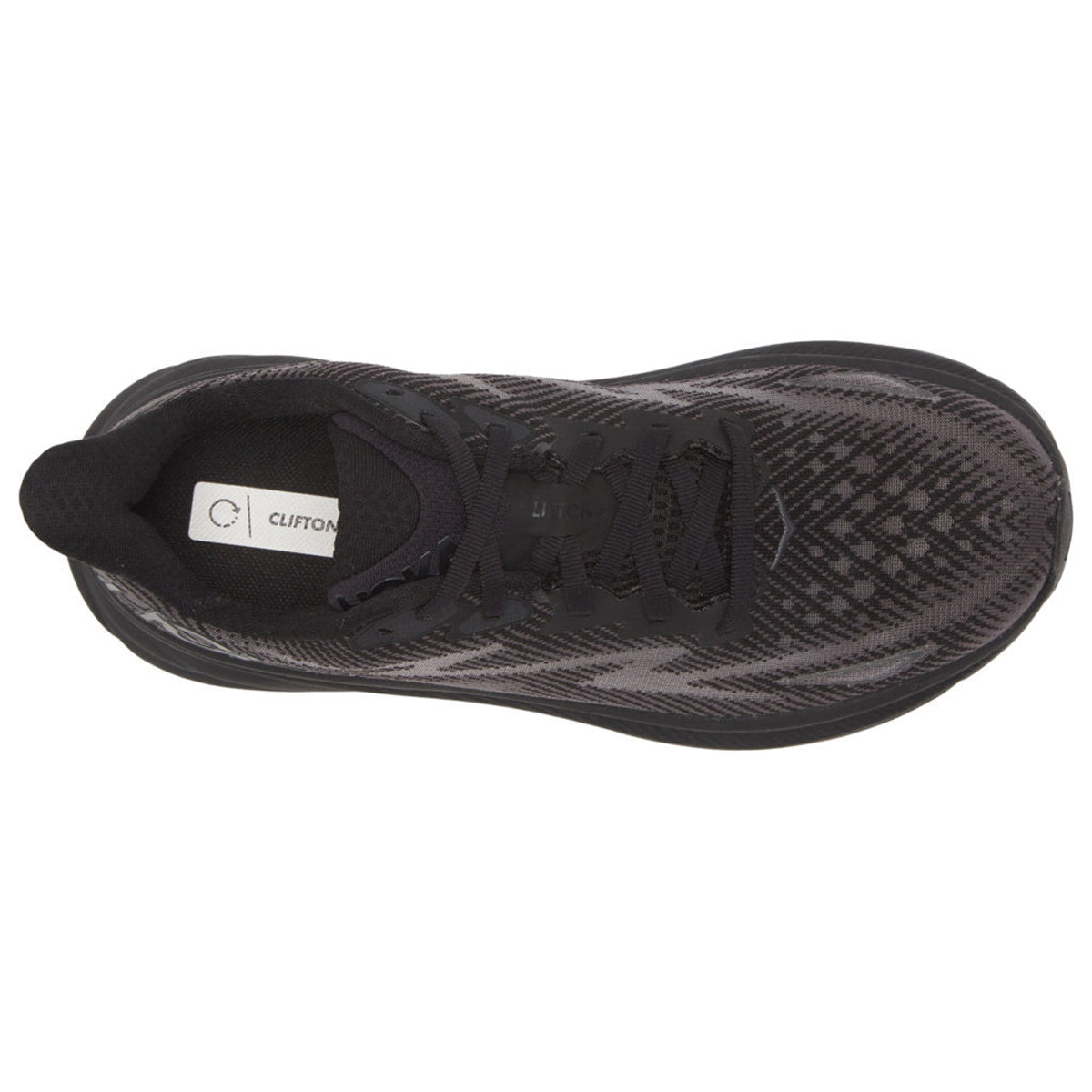Hoka Clifton 9 Textile Womens Trainers#color_black black