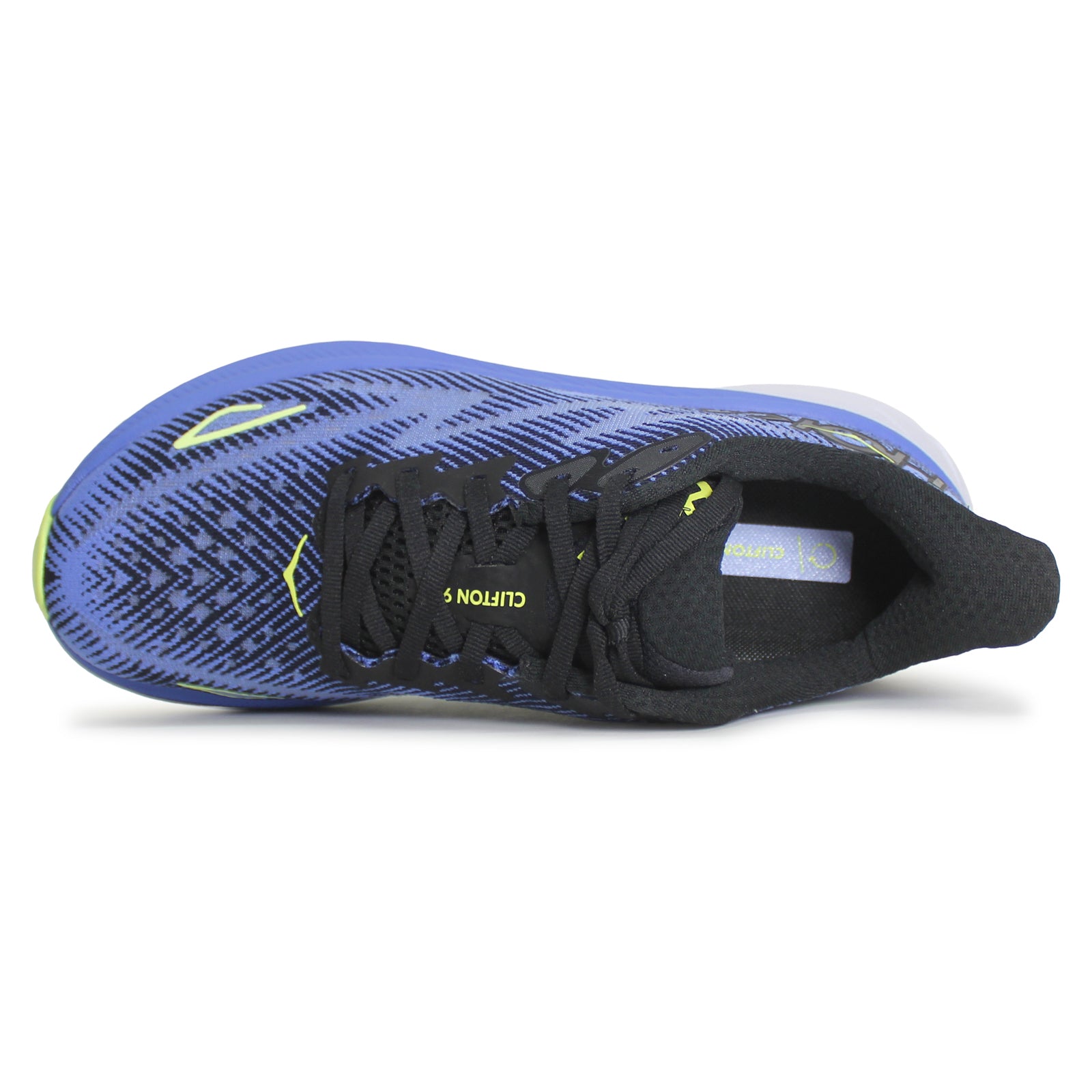 Hoka Clifton 9 Textile Womens Trainers#color_black stellar blue