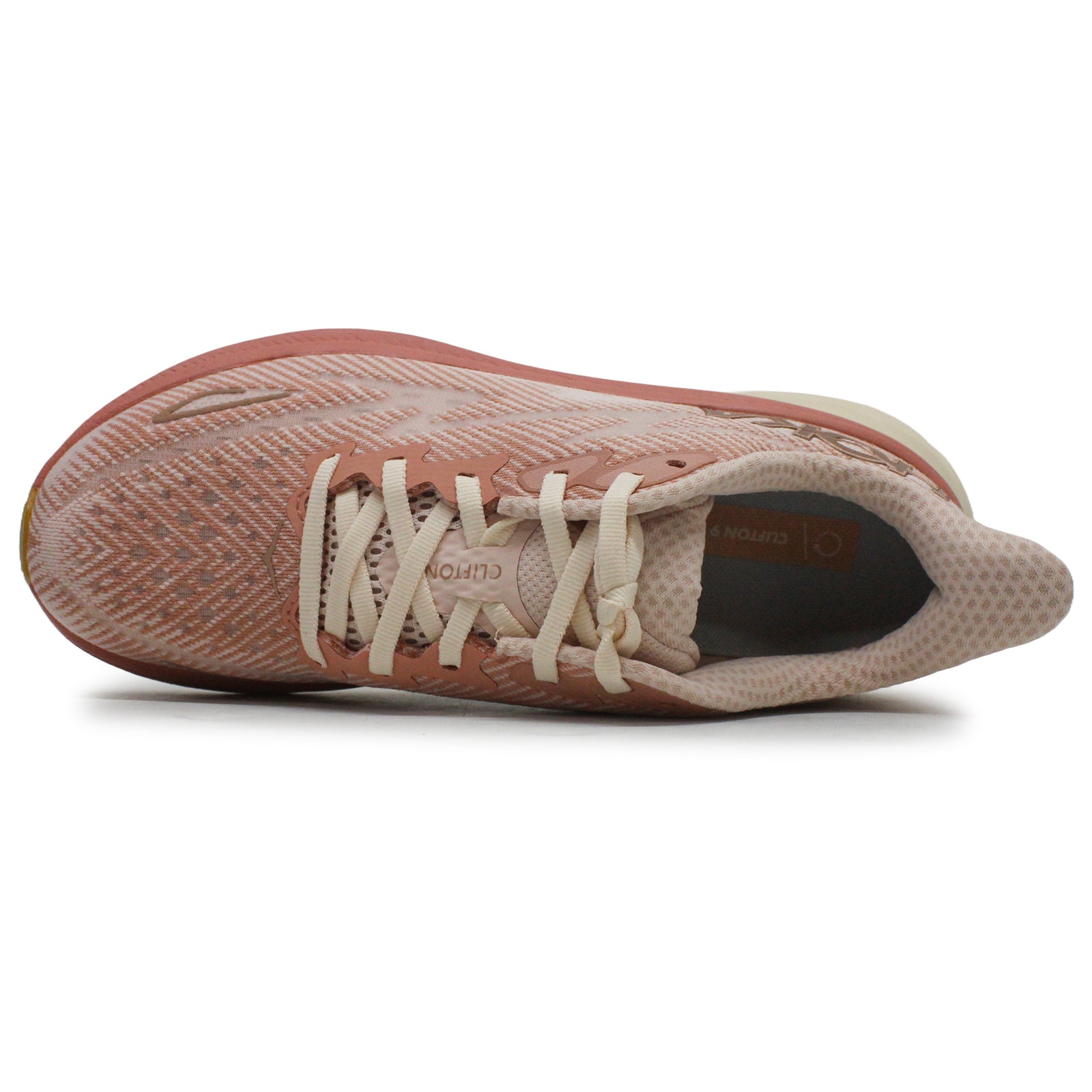 Hoka Clifton 9 Textile Womens Trainers#color_sandstone cream