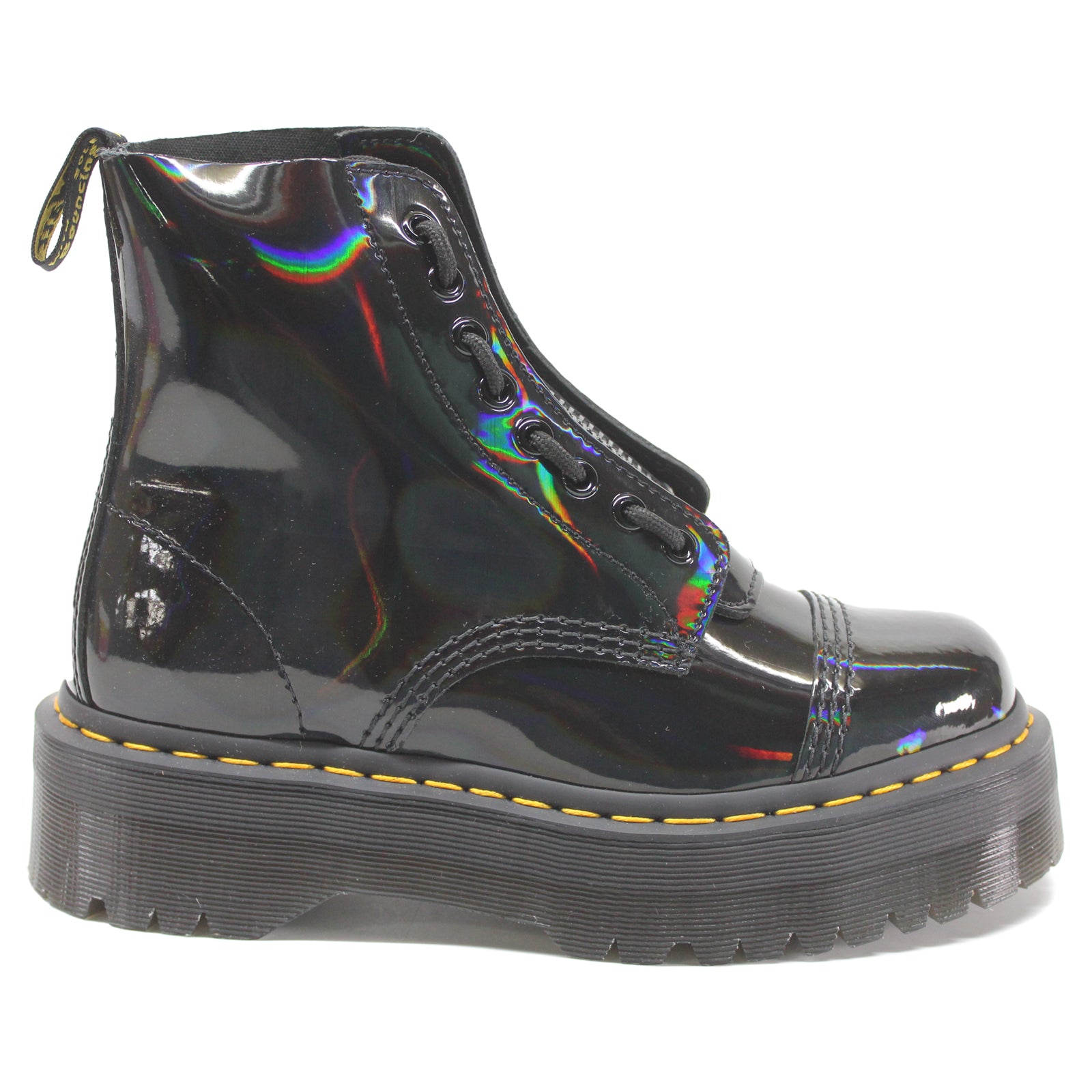 Martens Sinclair Rainbow Leather Women's Ankle Black Boots