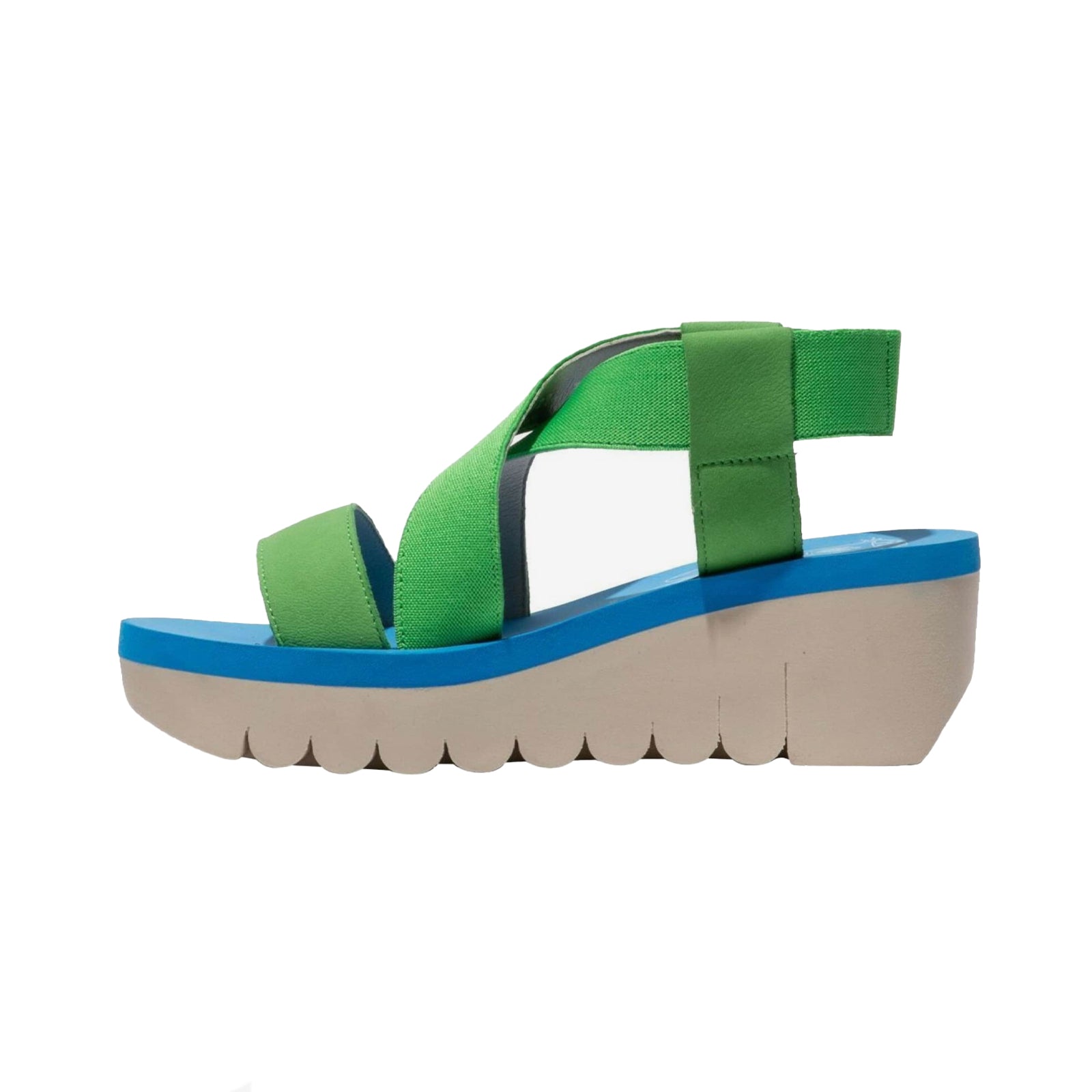 Fly London YABI922FLY Leather Womens Sandals#color_pistachio pistachio azurre