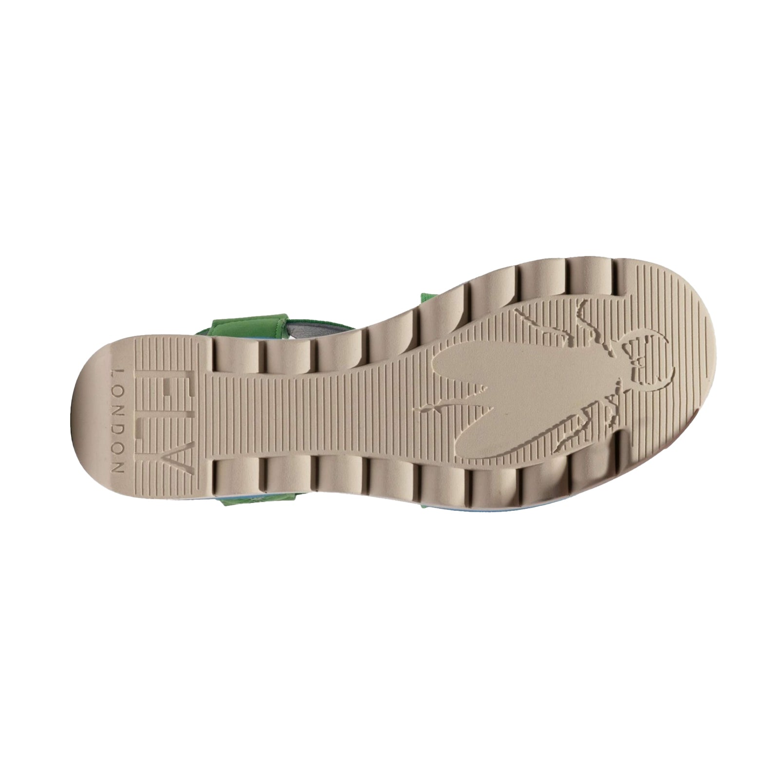 Fly London YABI922FLY Leather Womens Sandals#color_pistachio pistachio azurre