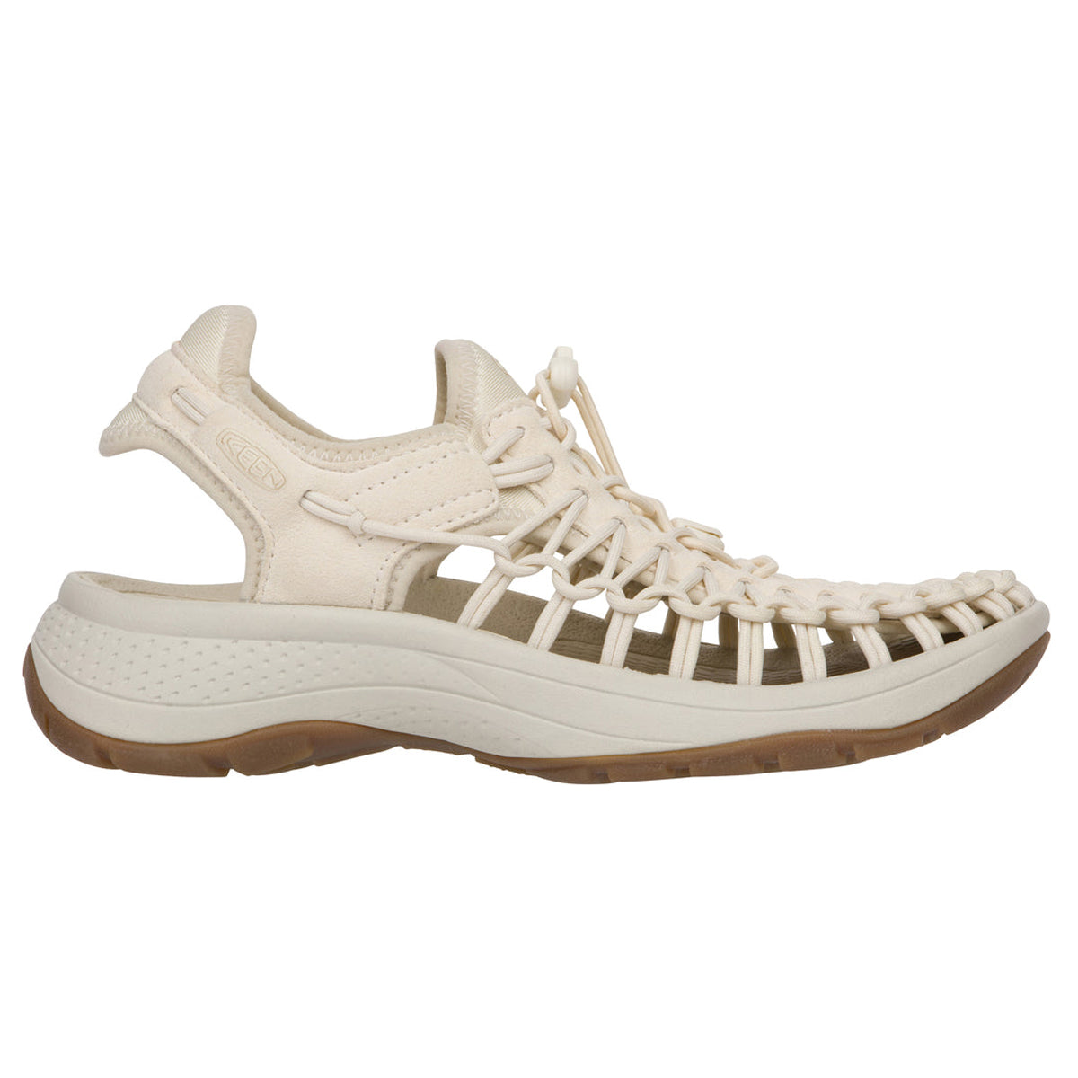 Keen Uneek Astoria Textile Synthetic Womens Sandals#color_birch silver birch