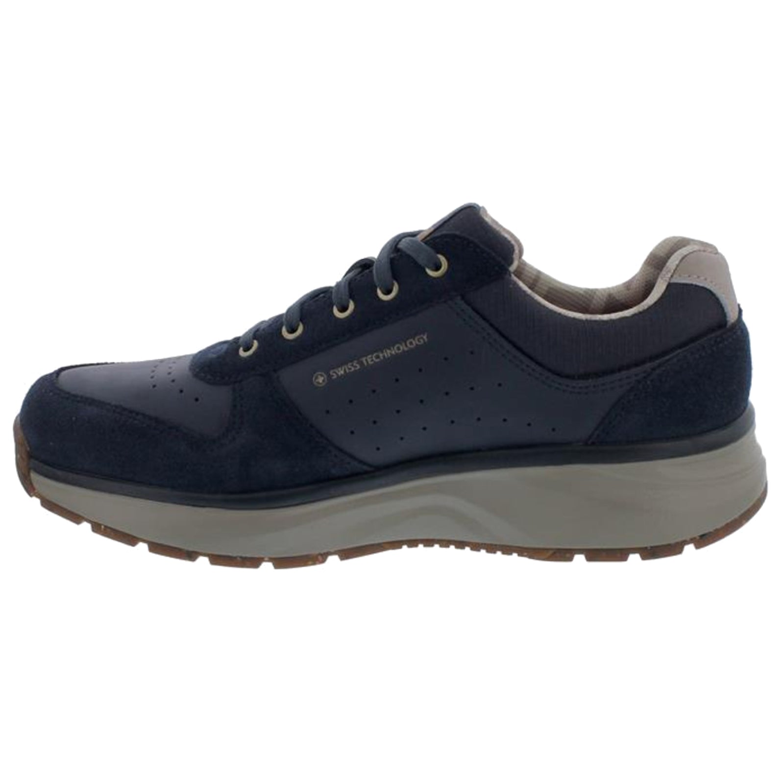 Joya Dynamo Classic Suede Mens Trainers#color_dark blue