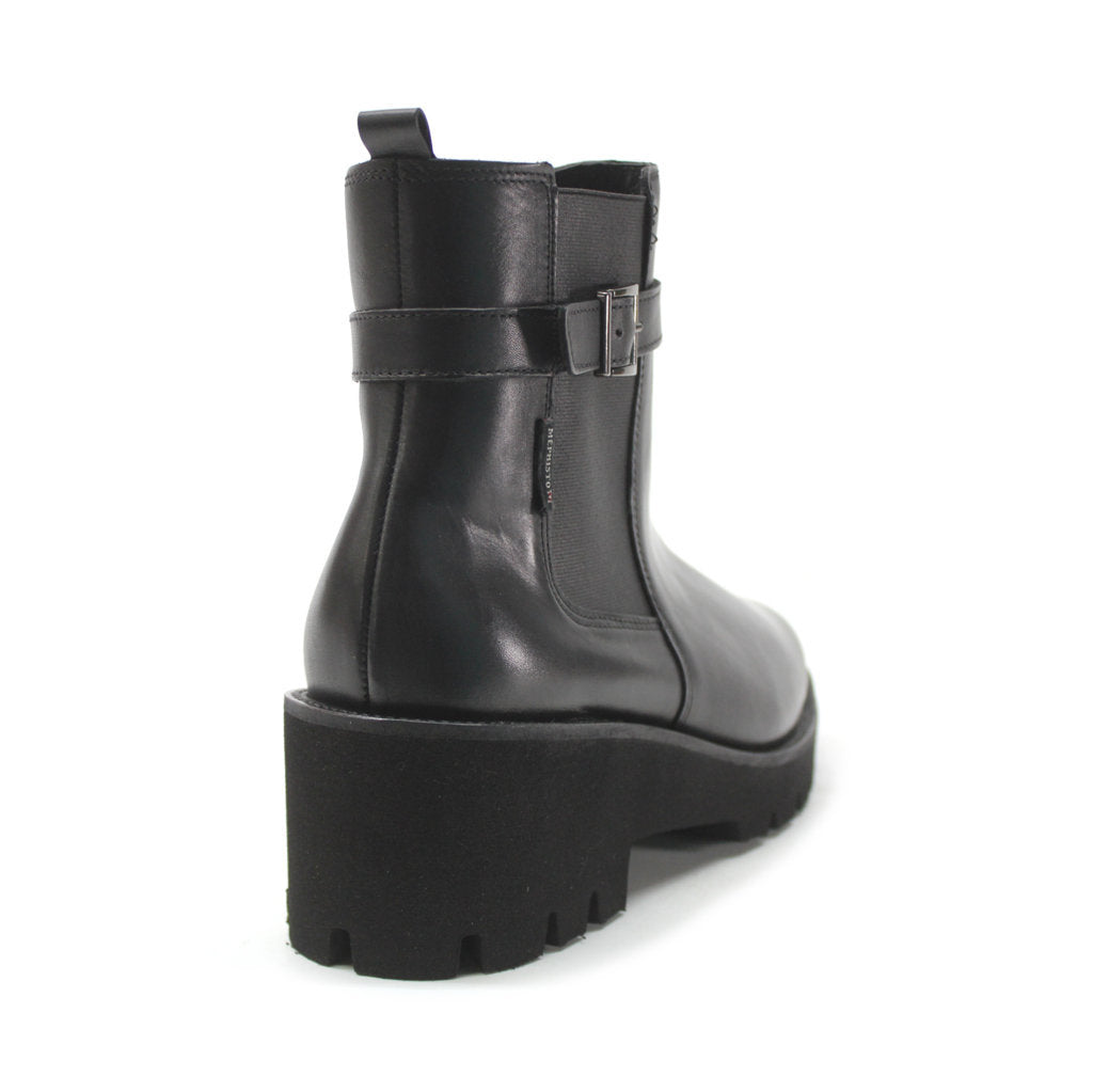 Mephisto Fauve Leather Womens Boots#color_black