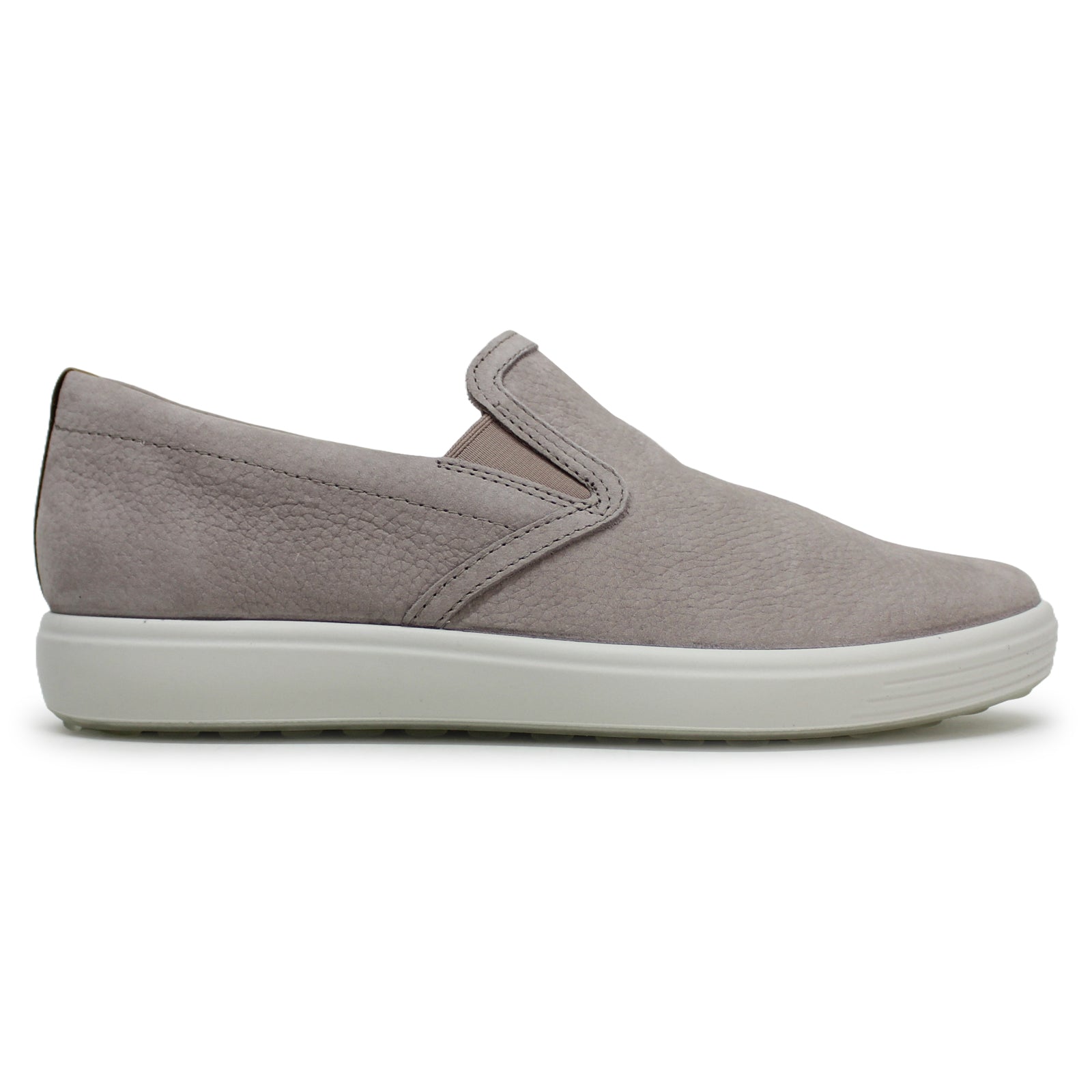 Ecco Soft 7 470493 Leather Womens Shoes#color_grey rose powder