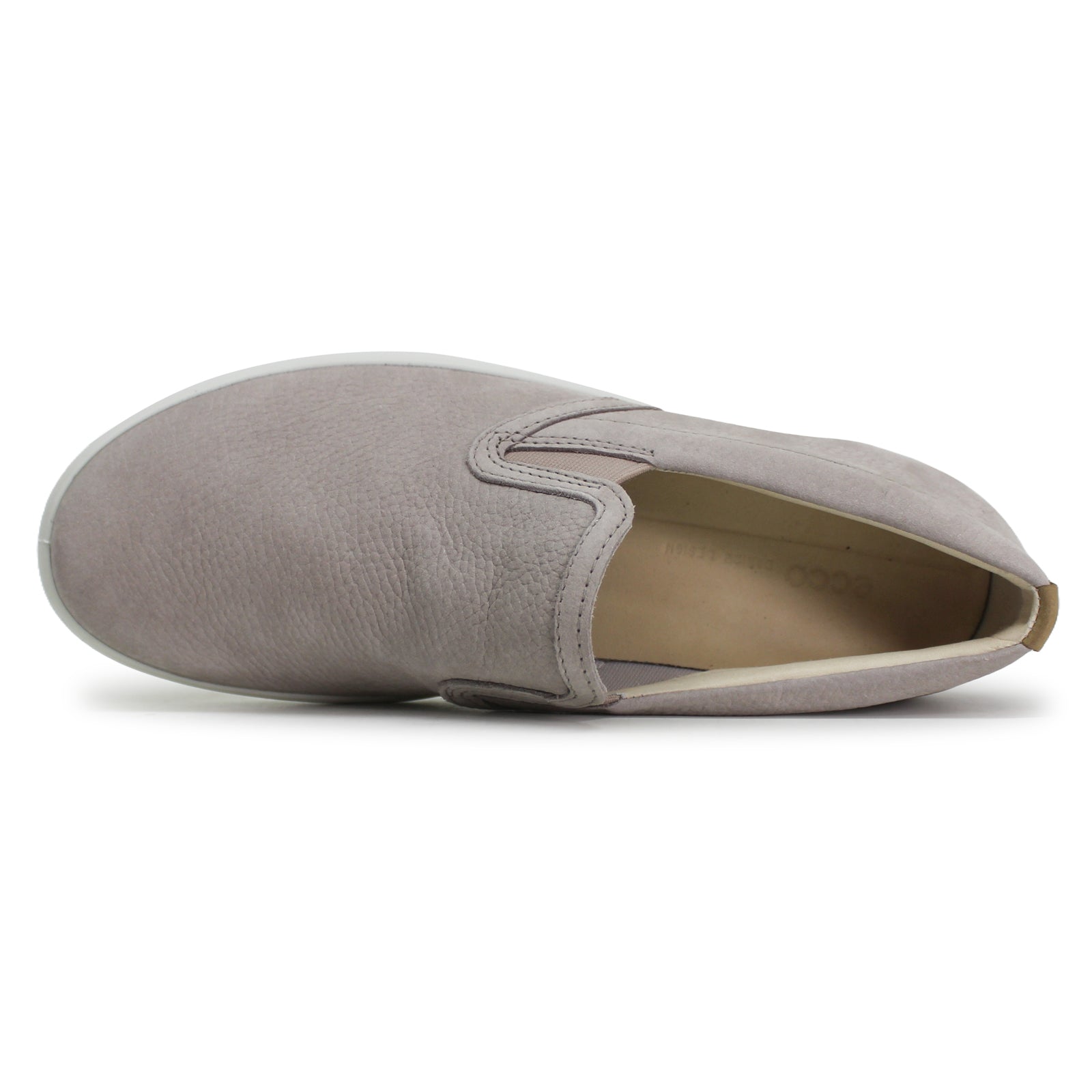 Ecco Soft 7 470493 Leather Womens Shoes#color_grey rose powder
