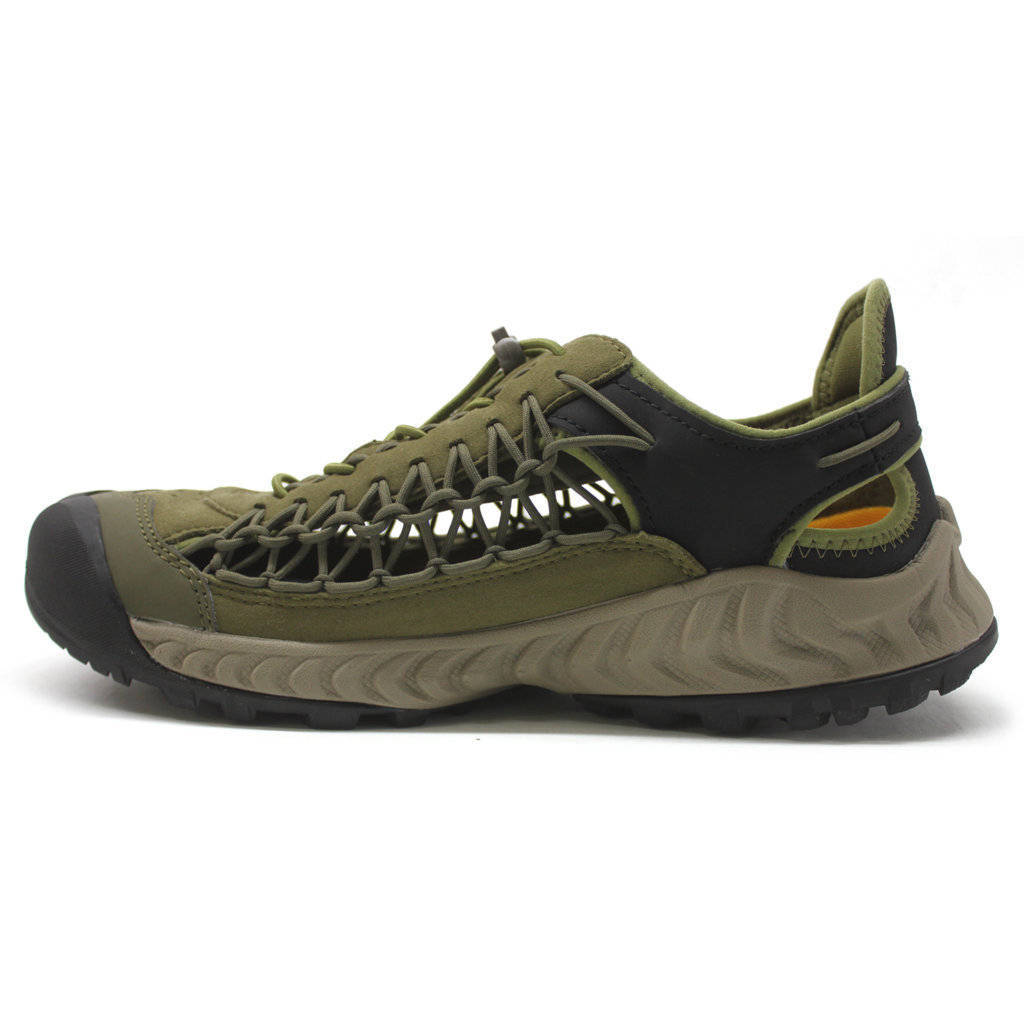 Keen Uneek Nxis Textile Synthetic Mens Shoes#color_dark olive olive drab