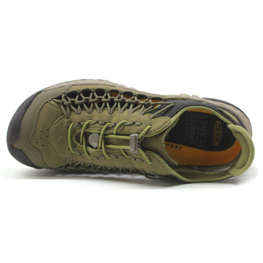 Keen Uneek Nxis Textile Synthetic Mens Shoes#color_dark olive olive drab