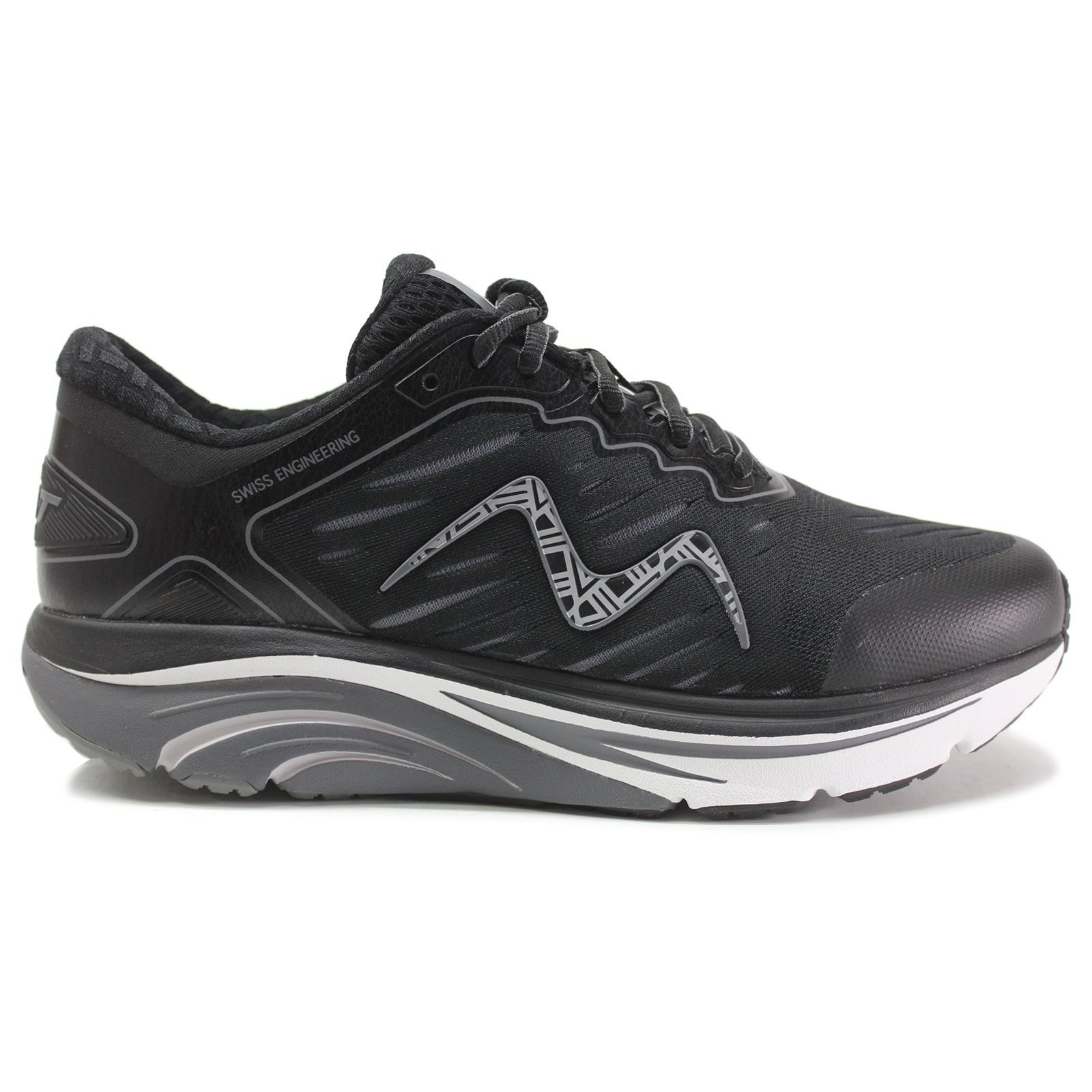 MBT 2000 II Leather Textile Mens Trainers#color_black