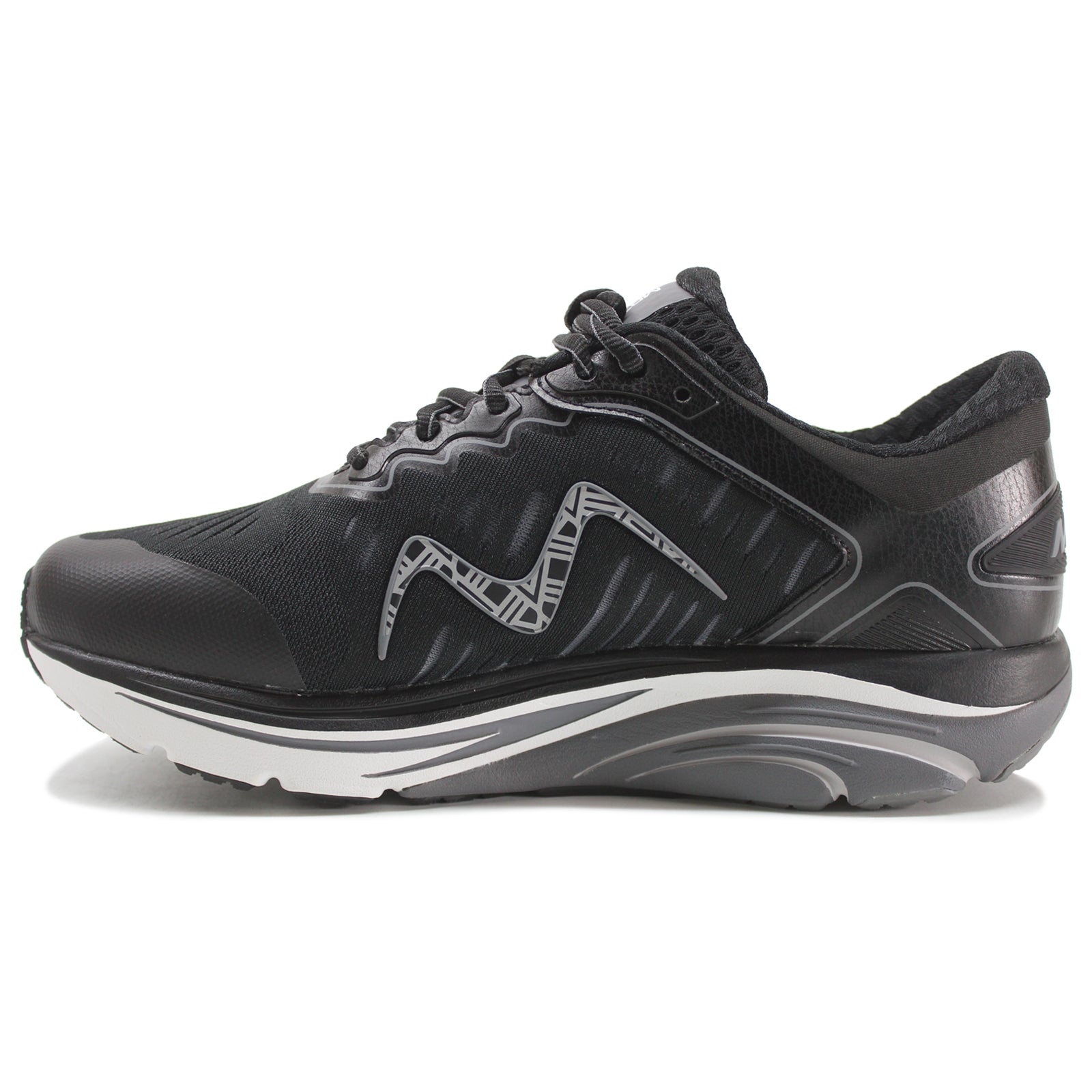 MBT 2000 II Leather Textile Mens Trainers#color_black
