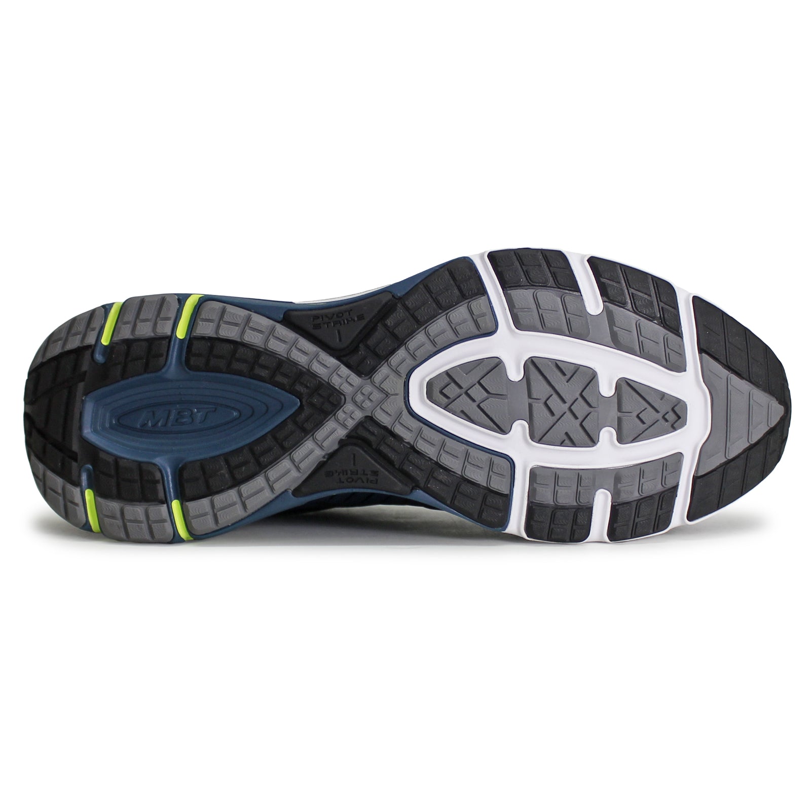 MBT 2000 II Leather Textile Mens Trainers#color_blue lime