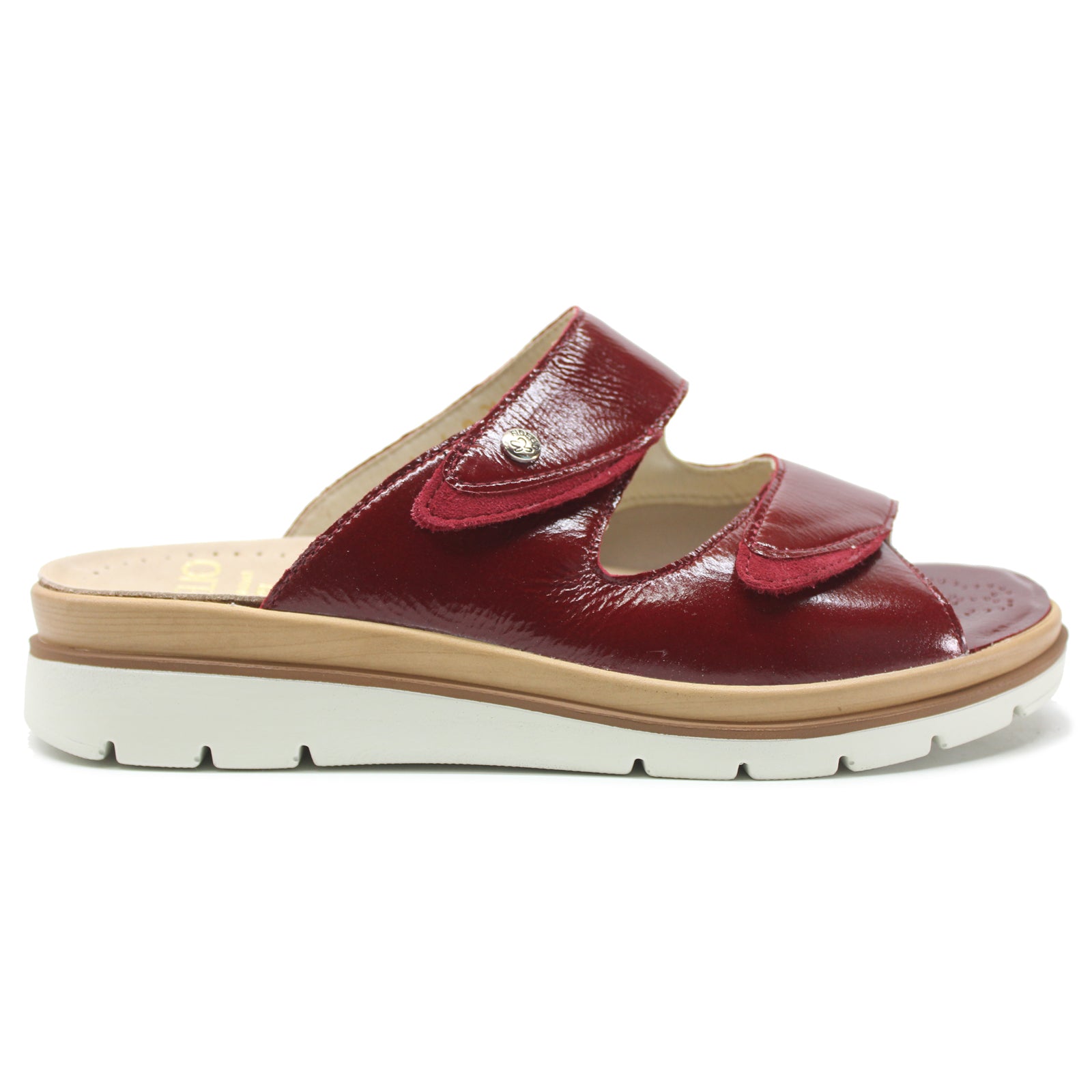 Fidelio Glory Leather Womens Sandals#color_bordo