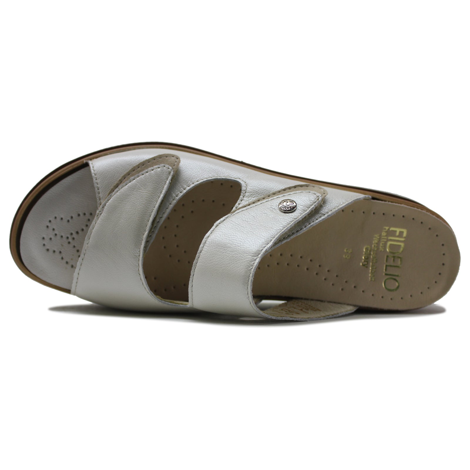 Fidelio Glory Leather Womens Sandals#color_vanilla