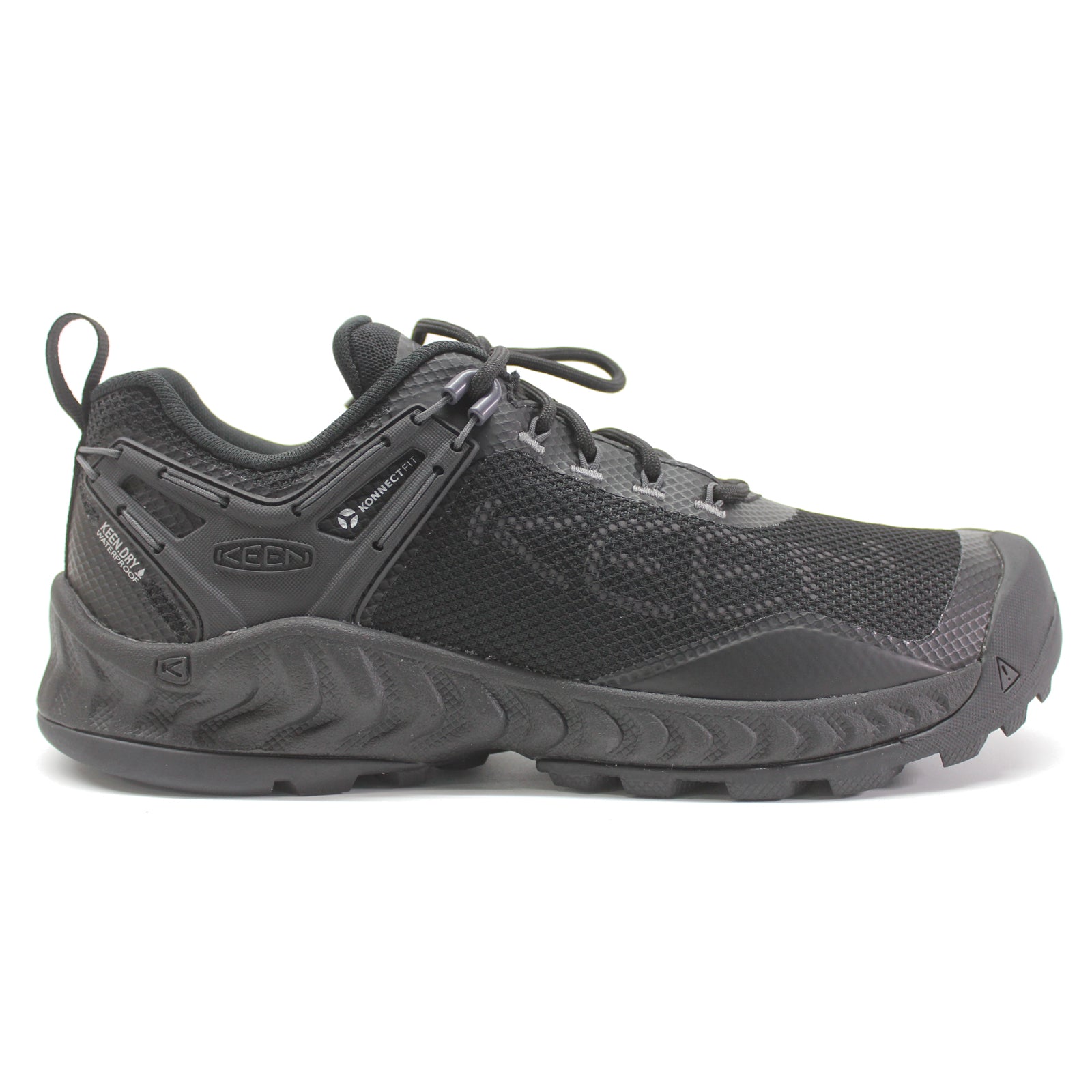 Keen Nxis Evo WP Textile Synthetic Womens Trainers#color_black magnet