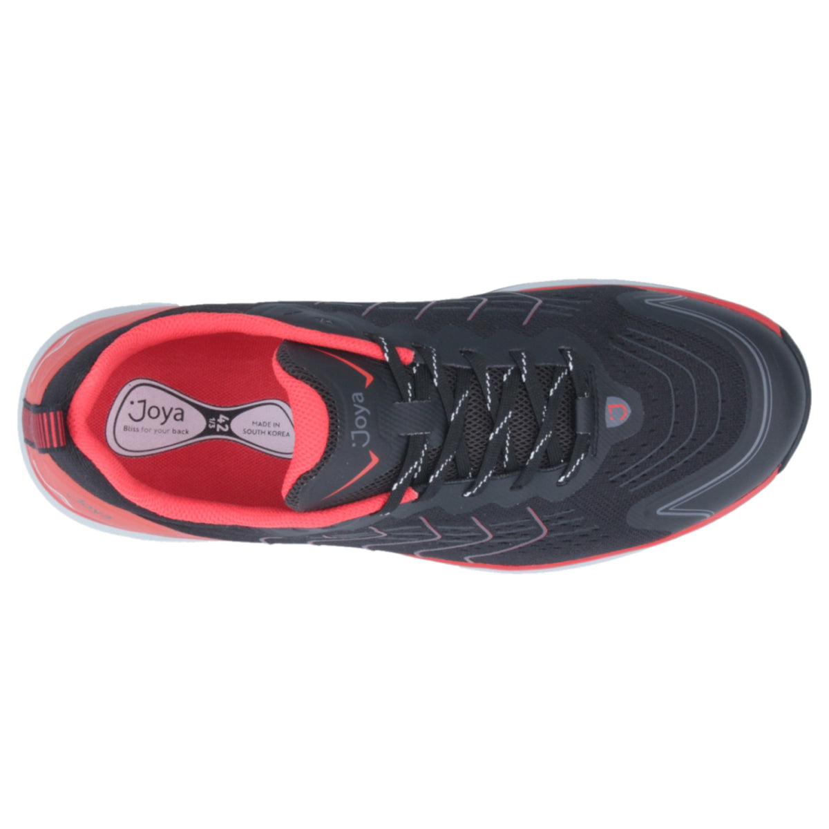 Joya ID Zack III Textile Mens Trainers#color_black orange