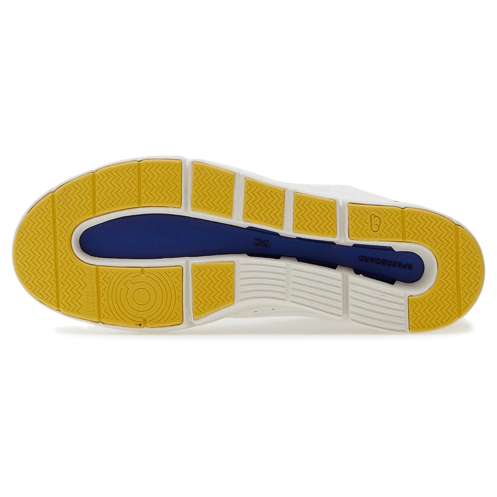 On The Roger Centre Court Synthetic Leather Mens Trainers#color_white mustard