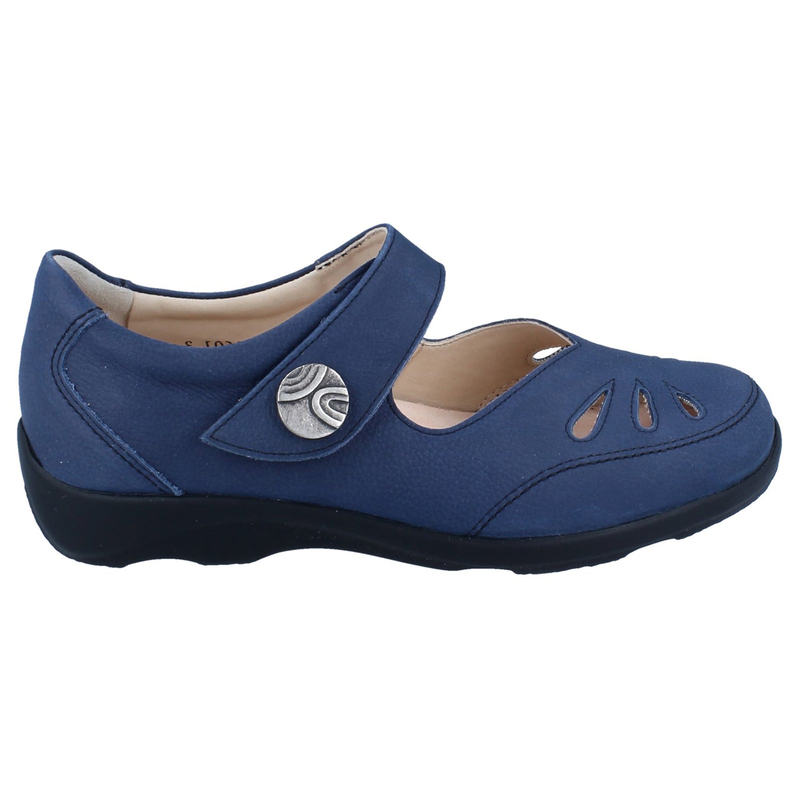 Finn Comfort Brac-S Nubuck Leather Womens Shoes#color_lake