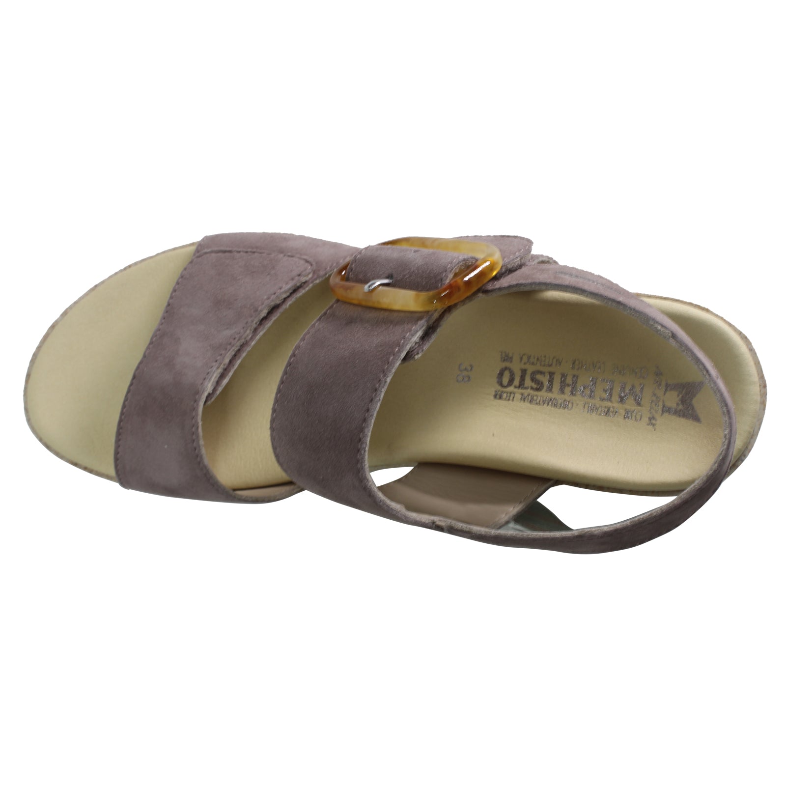 Mephisto Giulia Suede Womens Sandals#color_mauve