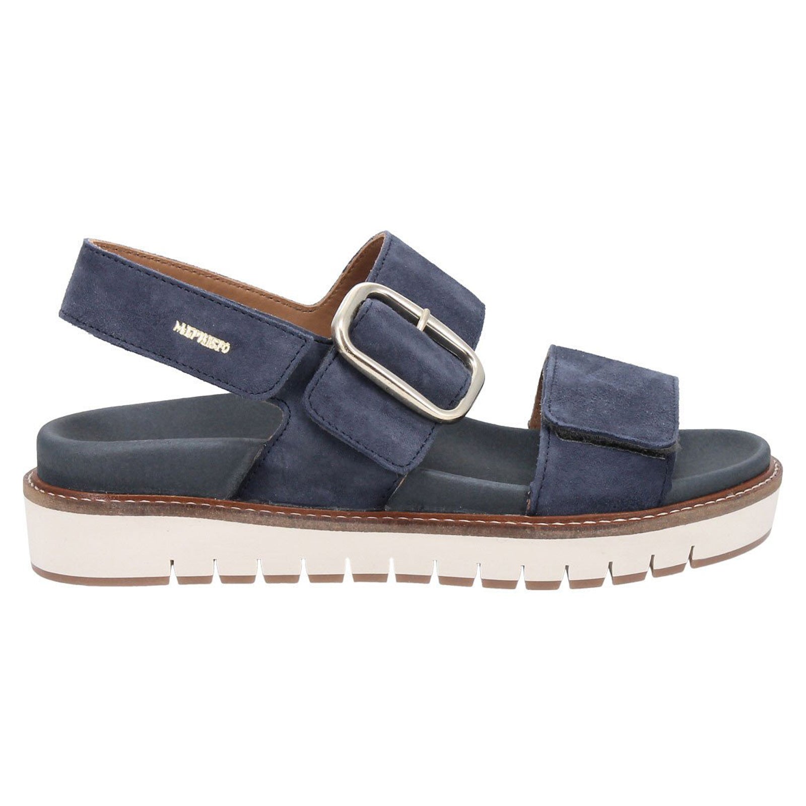 Mephisto Belona Leather Womens Sandals#color_jeans blue