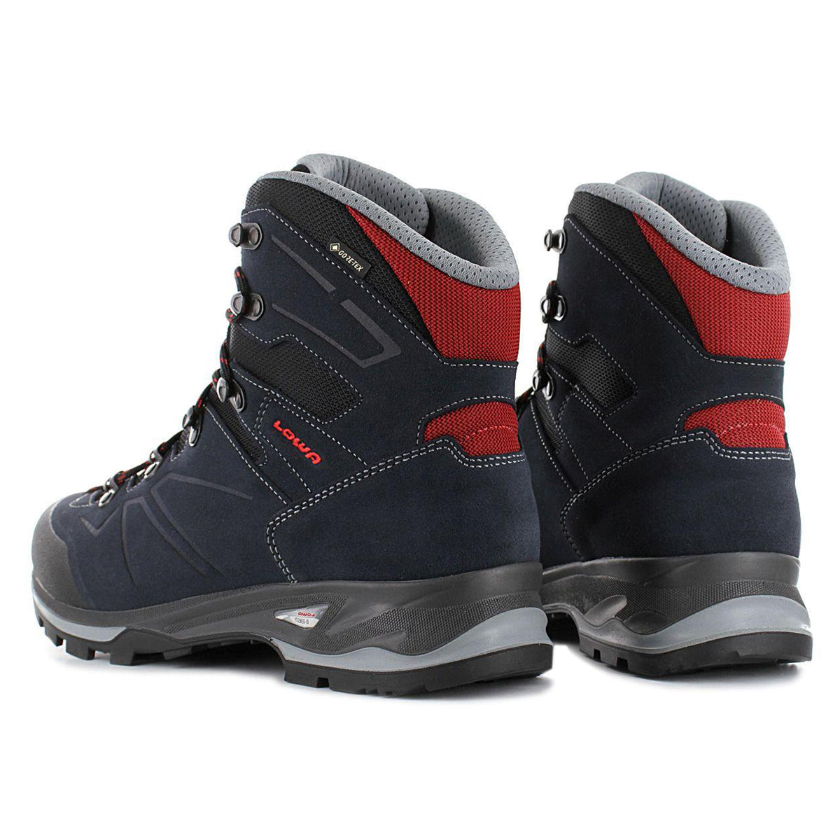 Lowa Baldo GTX Suede Textile Mens Boots#color_navy red