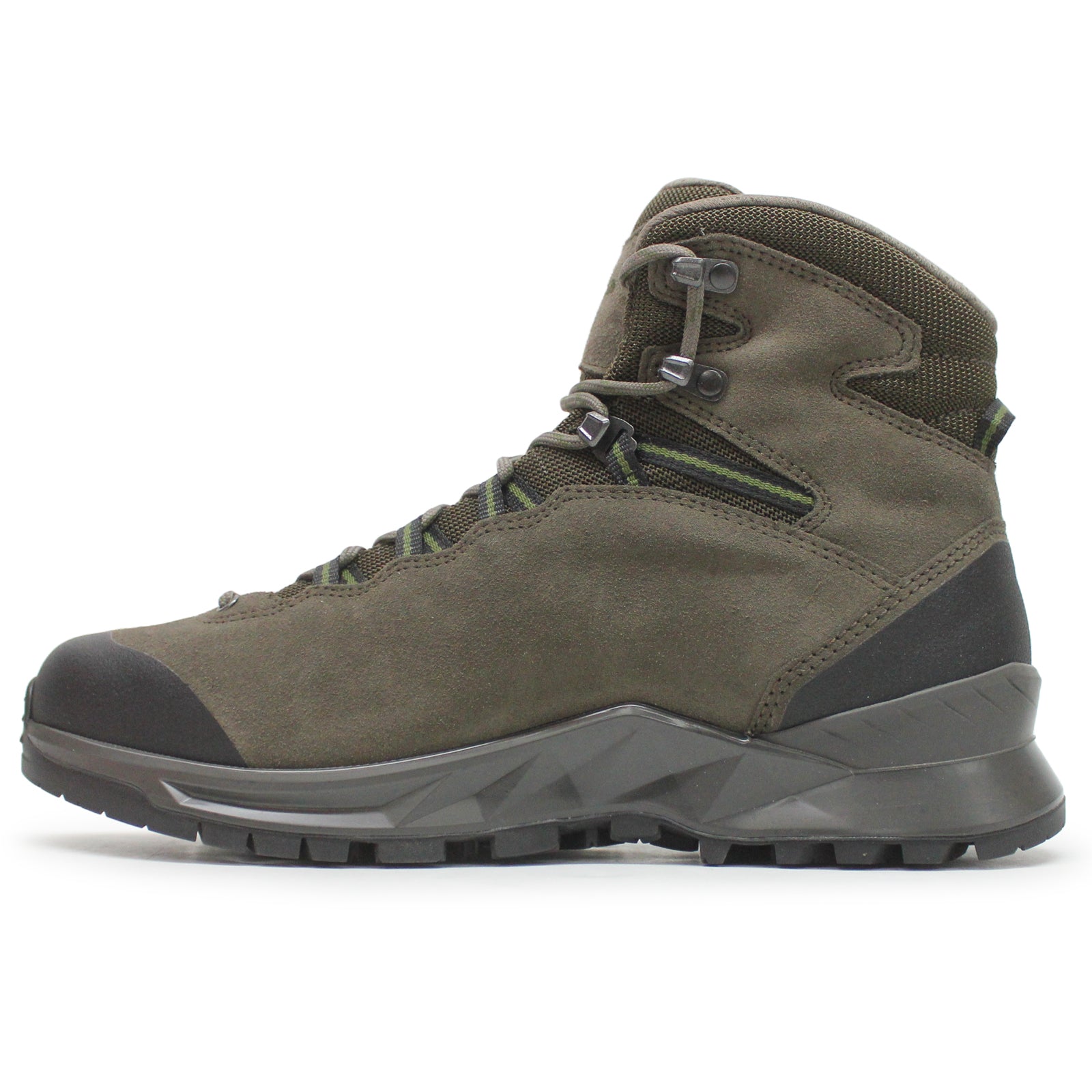 Lowa Explorer II GTX Mid Suede Textile Mens Boots#color_slate olive