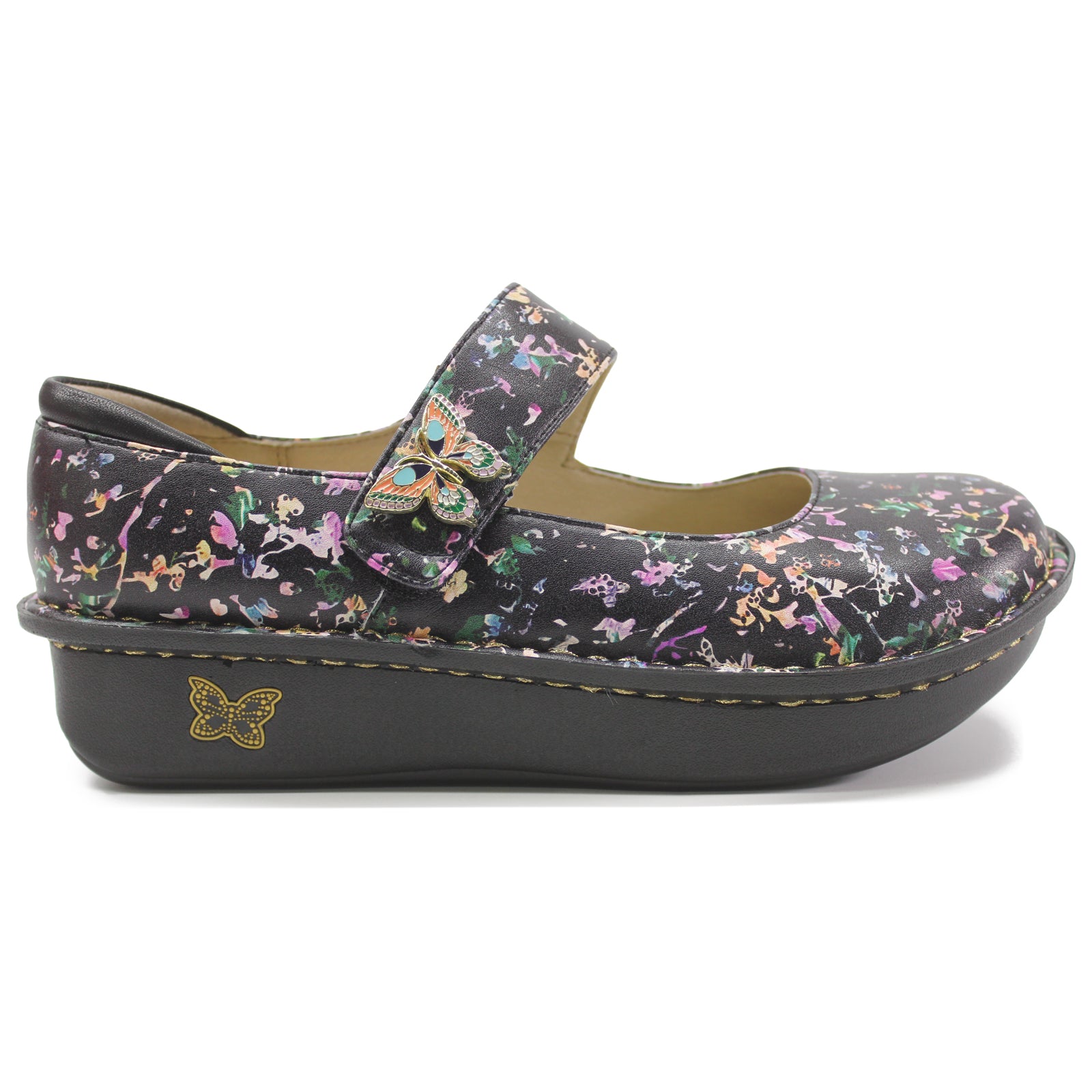 Alegria Paloma Leather Womens Shoes#color_dog and butterfly