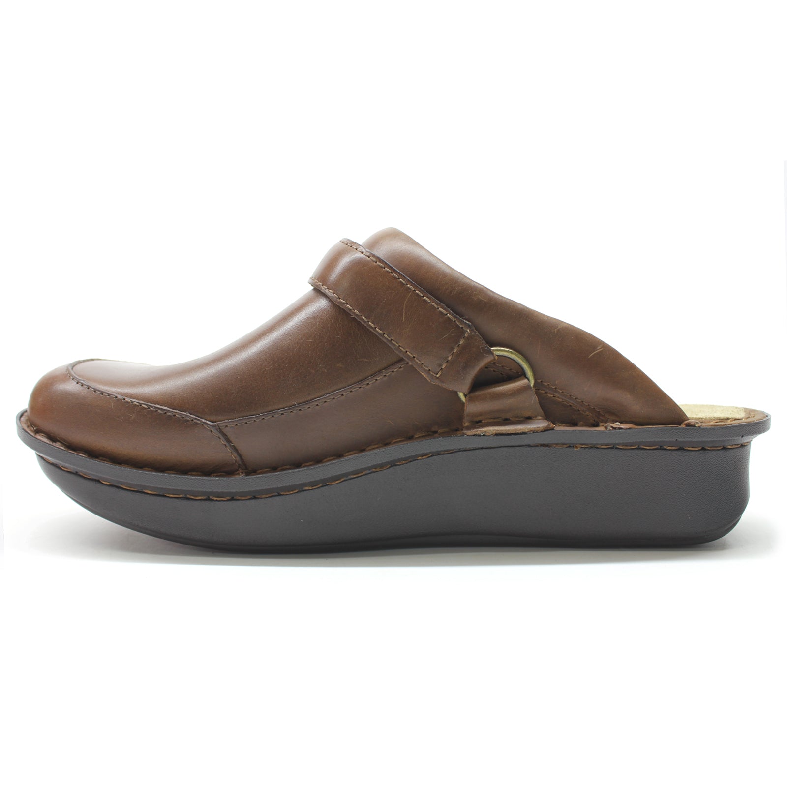 Alegria Seville Leather Womens Shoes#color_oiled brown