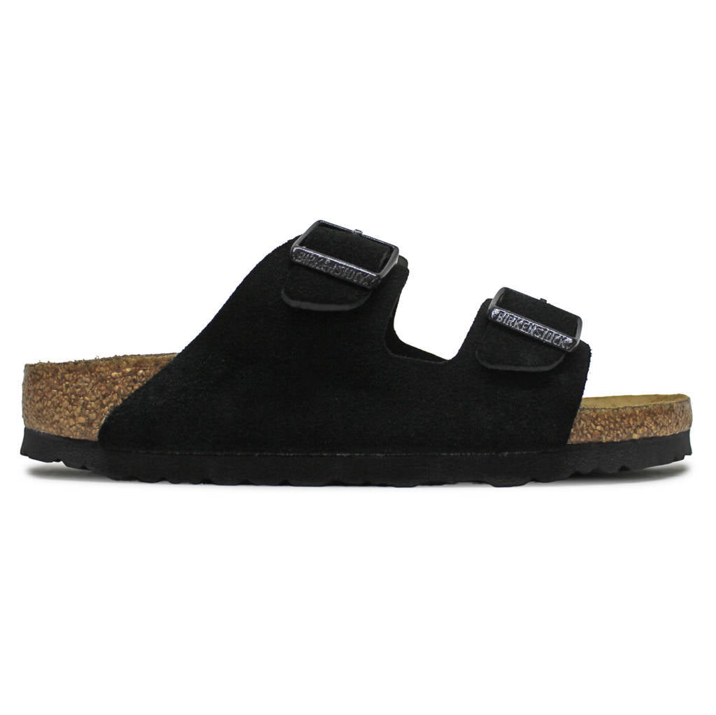 Birkenstock Arizona BS Suede Leather Unisex Sandals#color_black
