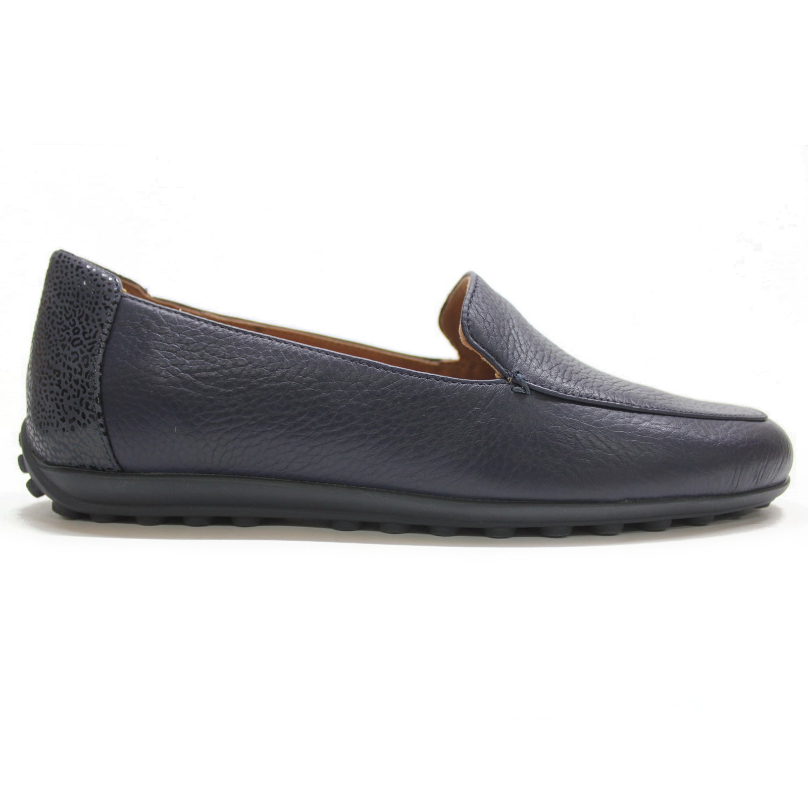 Vionic Elora Leather Womens Shoes#color_navy