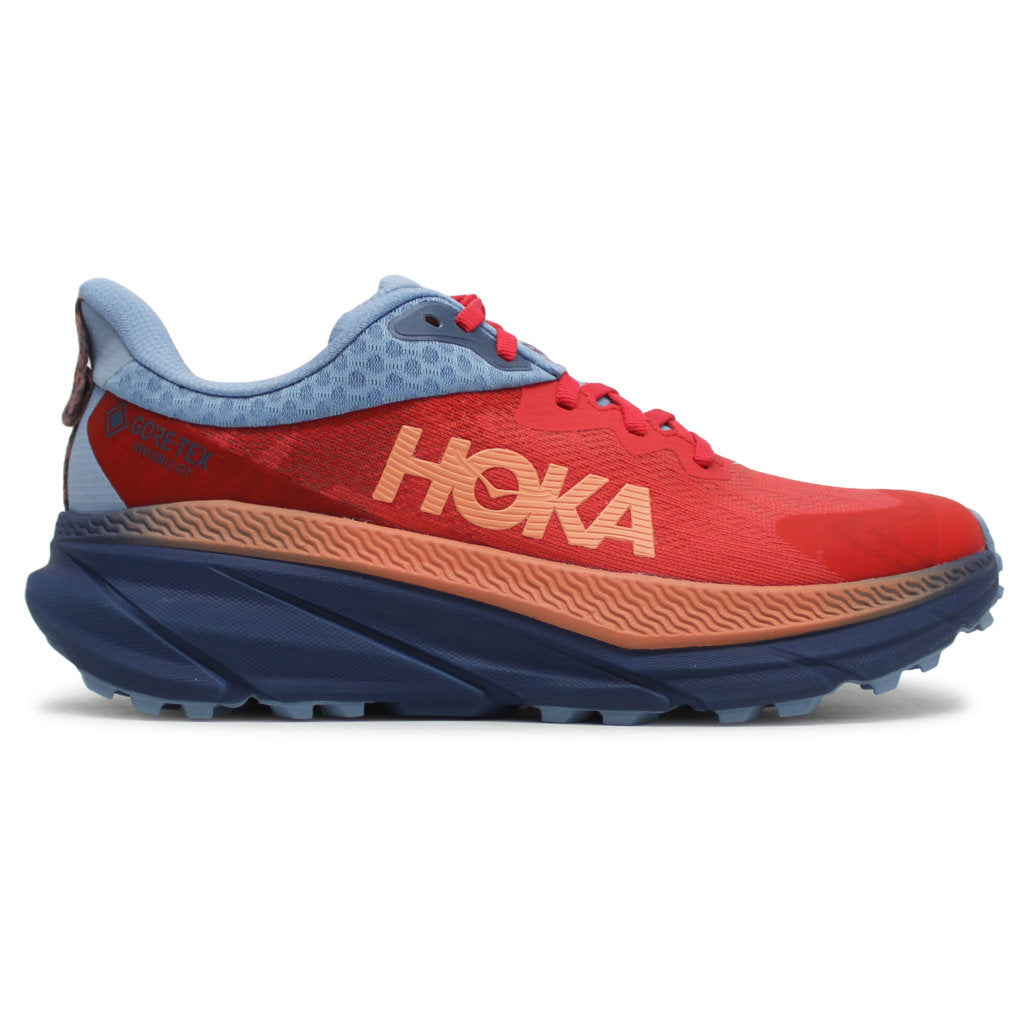 Hoka One One Challenger ATR 7 GTX Textile Synthetic Womens Trainers#color_cerise real teal