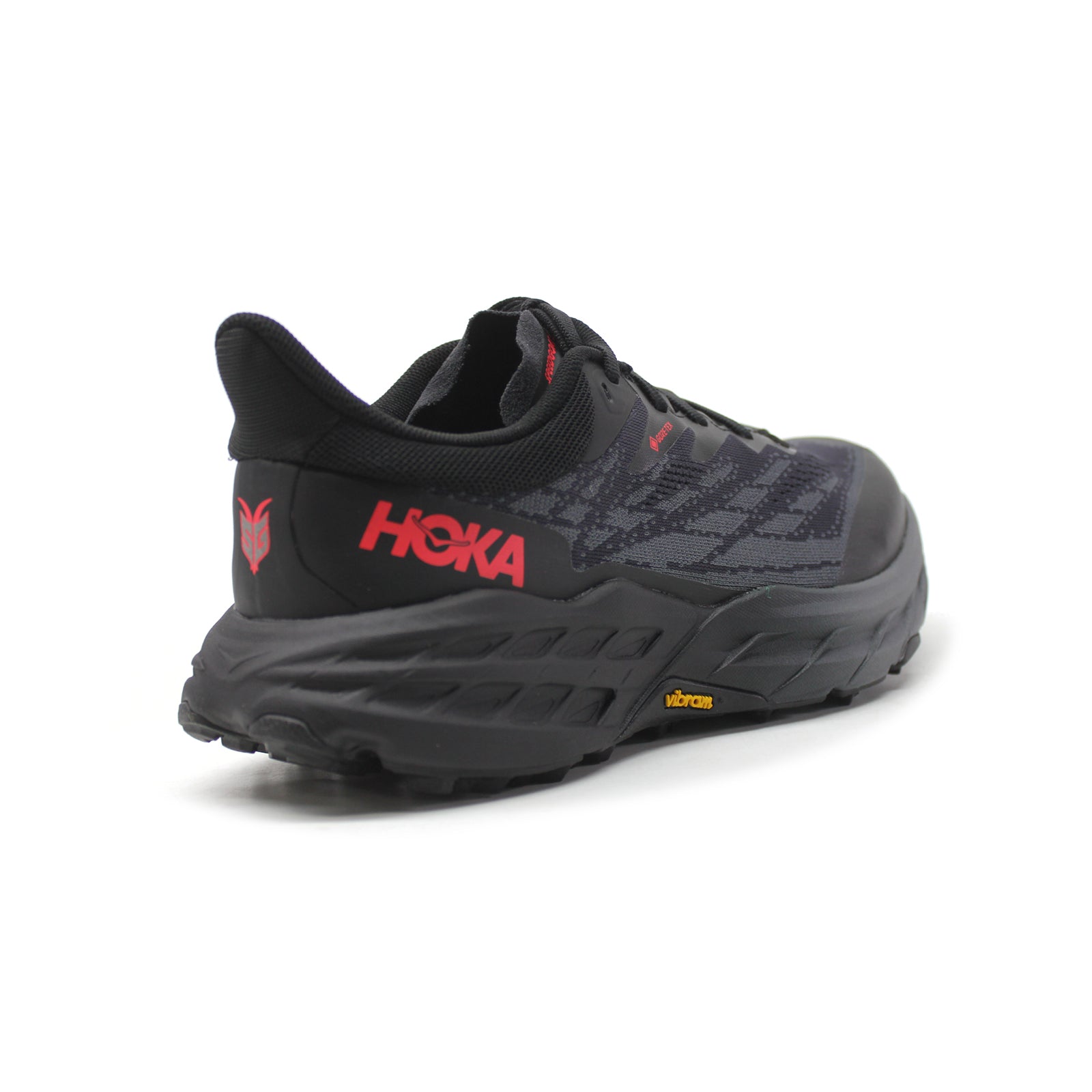 Hoka Speedgoat 5 GTX Textile Synthetic Womens Trainers#color_black black