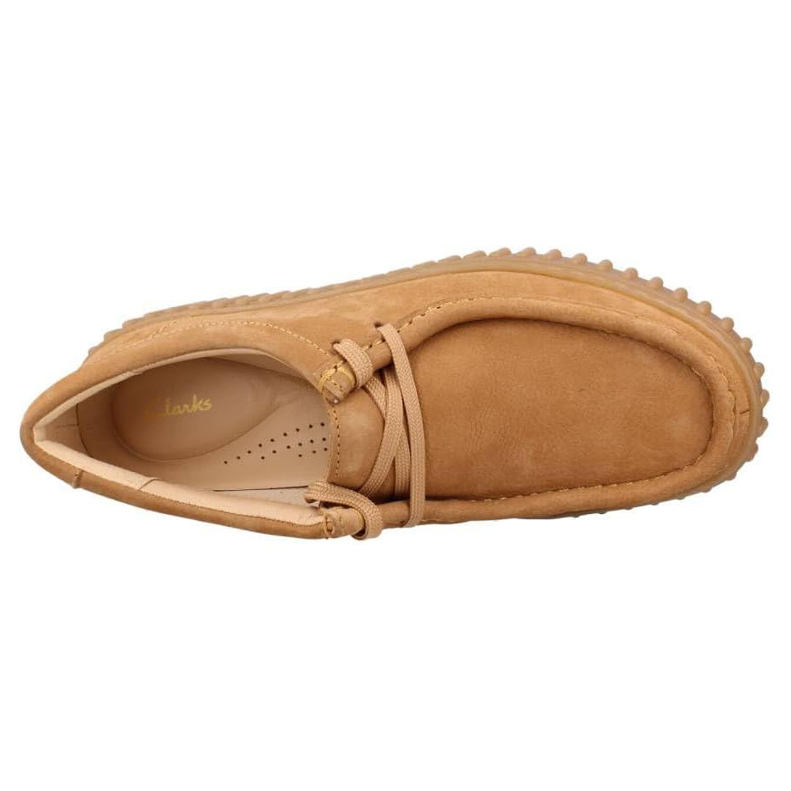 Clarks Torhill Bee Nubuck Womens Shoes#color_light tan