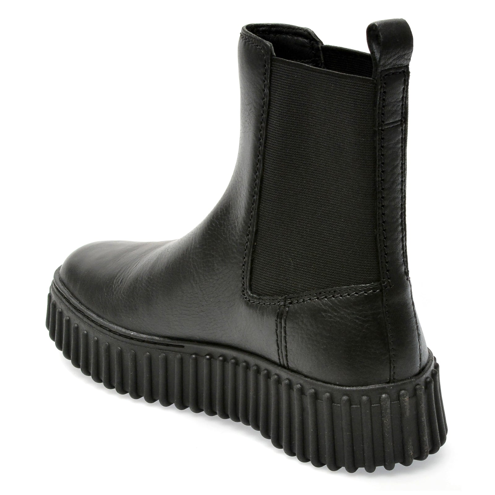 Clarks Torhill Maple Leather Womens Boots#color_black