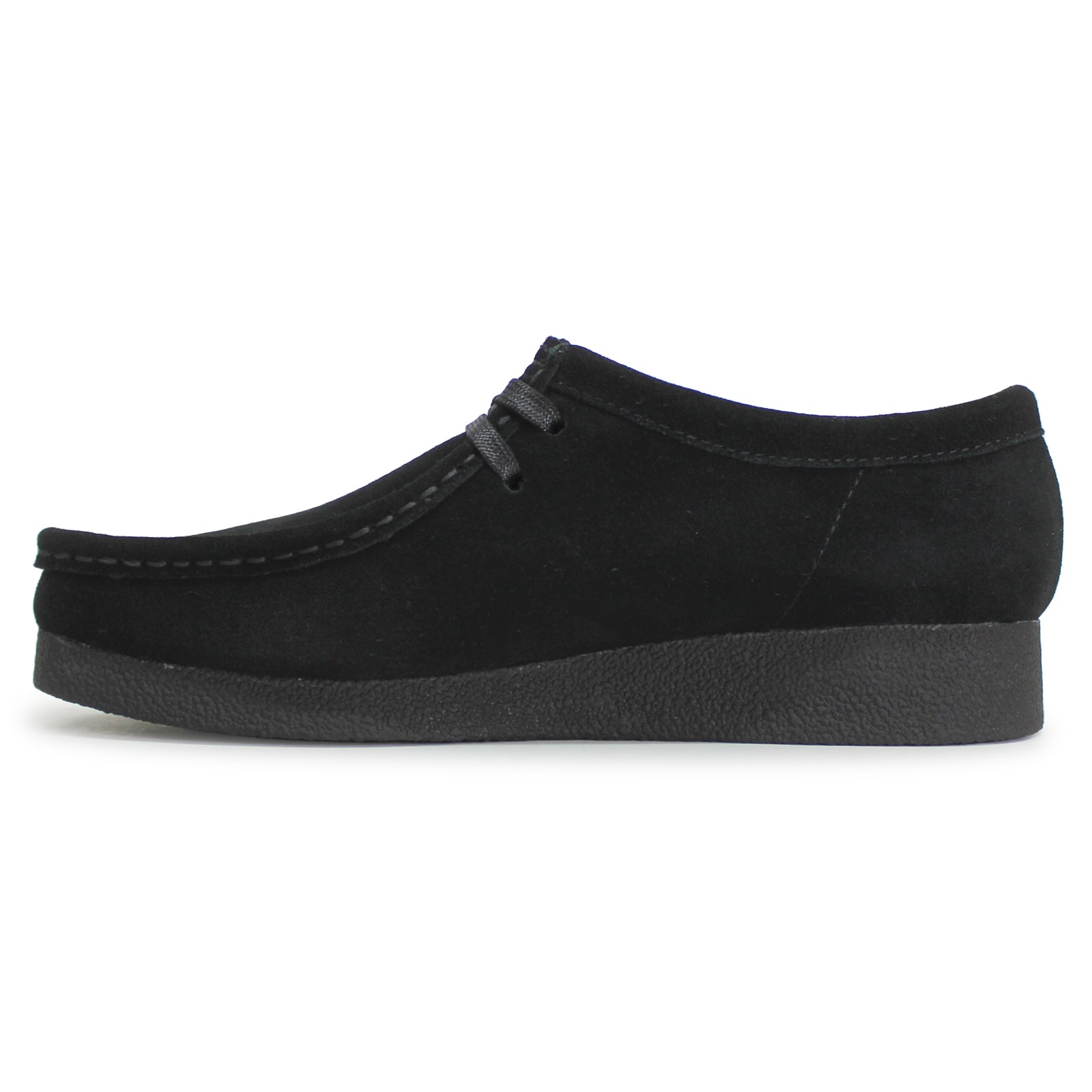 Clarks Wallabee Evo Suede Womens Shoes#color_black