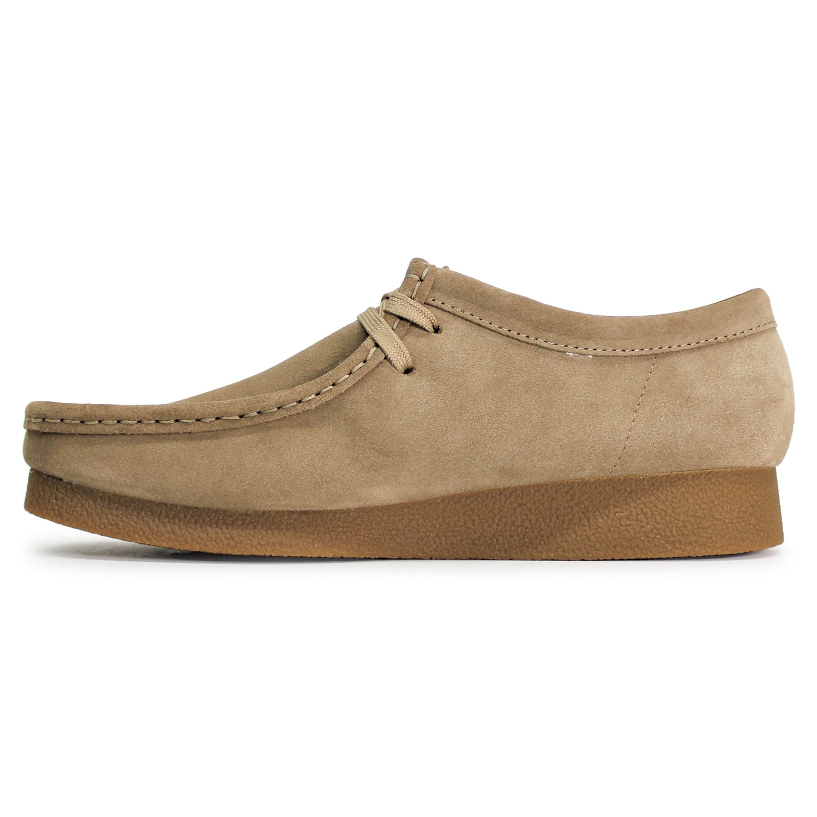 Clarks Wallabee Evo Suede Womens Shoes#color_dark sand