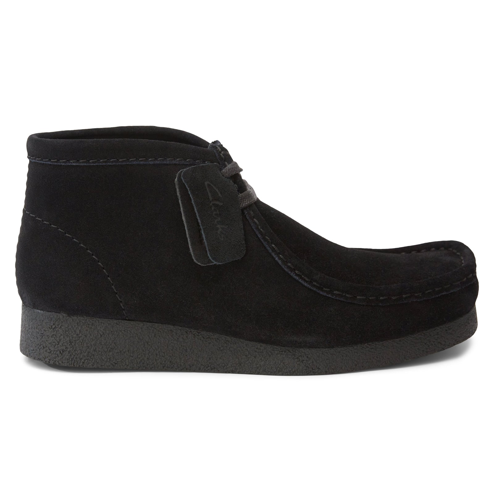 Clarks Wallabee Evo Boot Suede Mens Boots#color_black