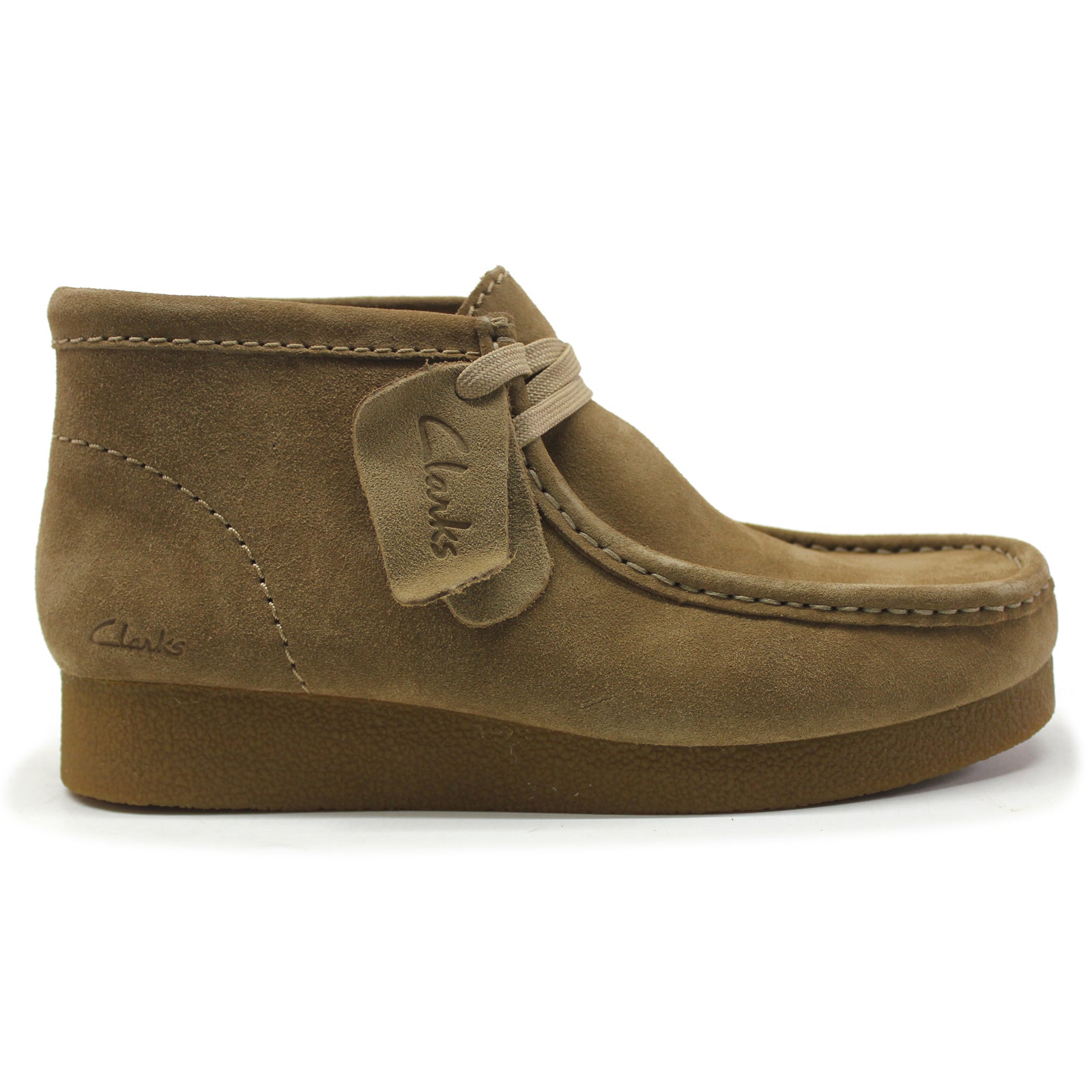 Clarks Wallabee Evo Boot Suede Womens Boots#color_dark sand