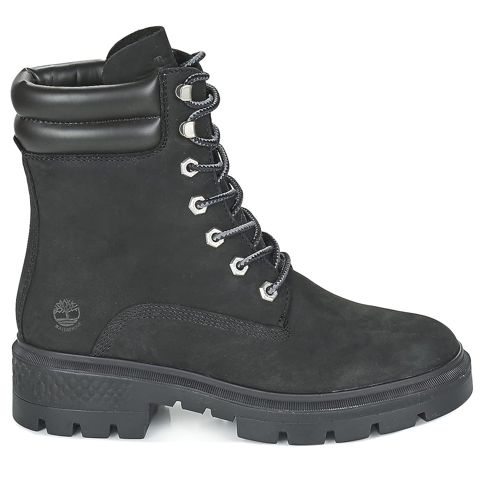 Timberland Cortina Valley 6 Inch Waterproof Nubuck Womens Boots#color_black