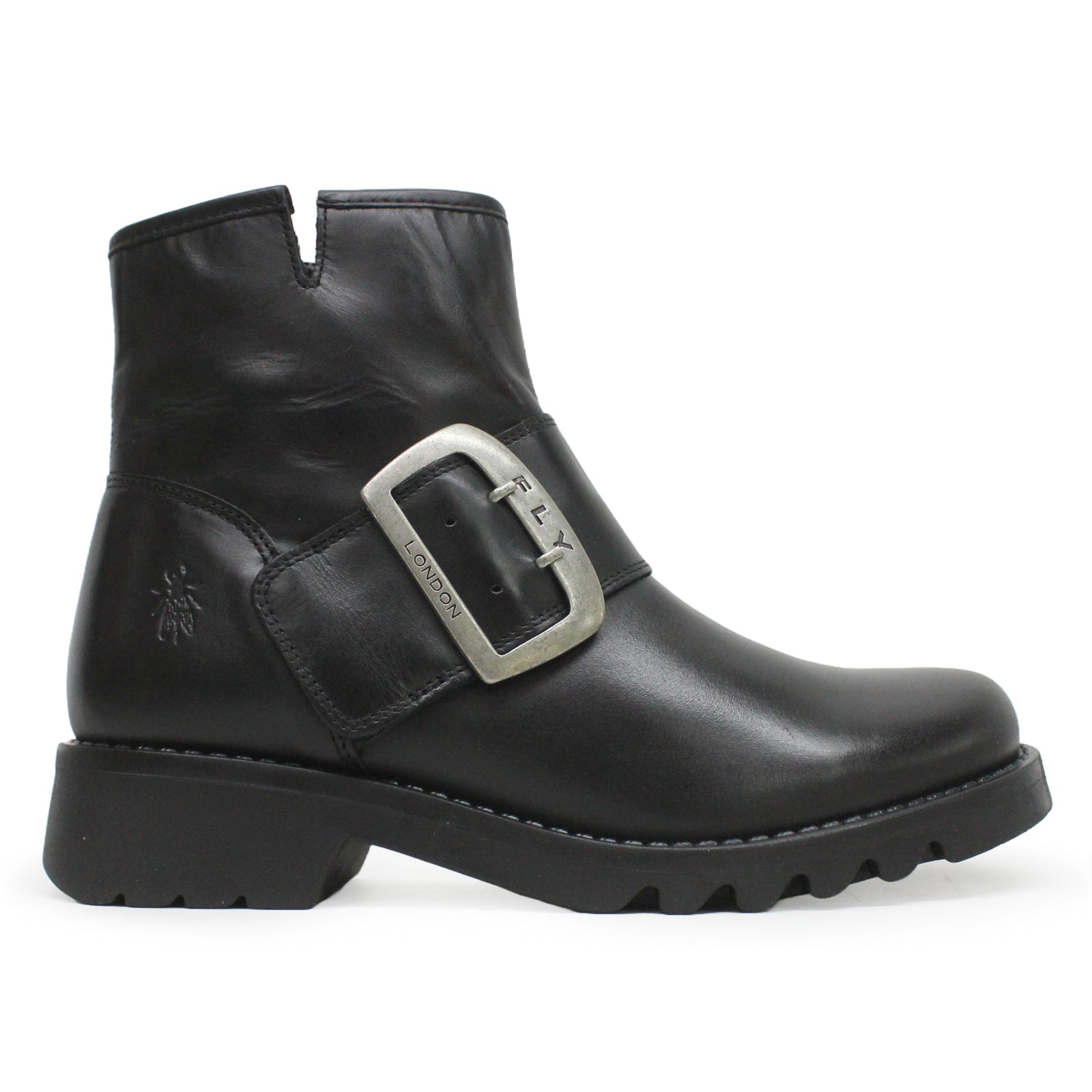 Fly London RILY991FLY Rug Leather Womens Boots#color_black black