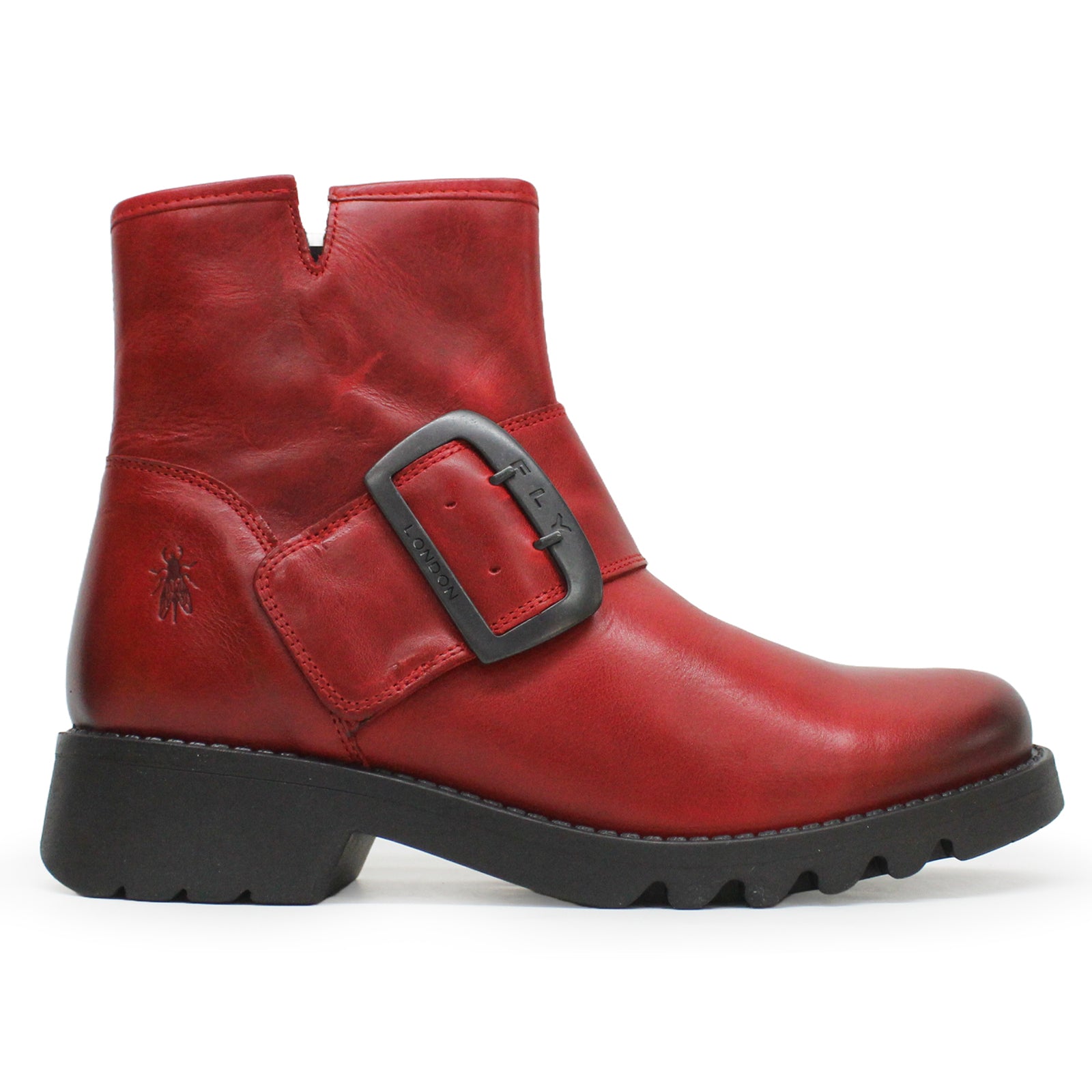 Fly London RILY991FLY Rug Leather Womens Boots#color_red