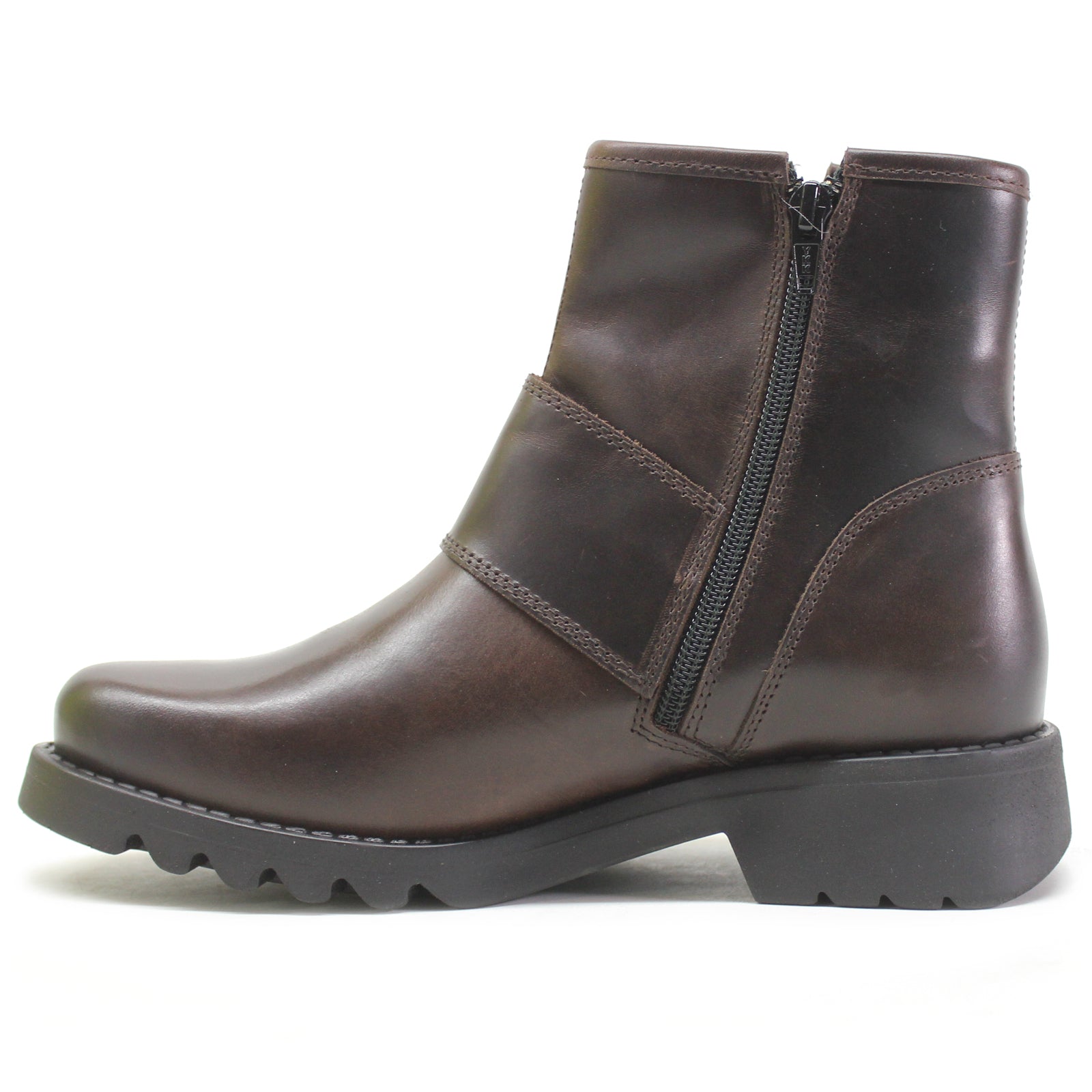 Fly London RILY991FLY Rug Leather Womens Boots#color_dark brown