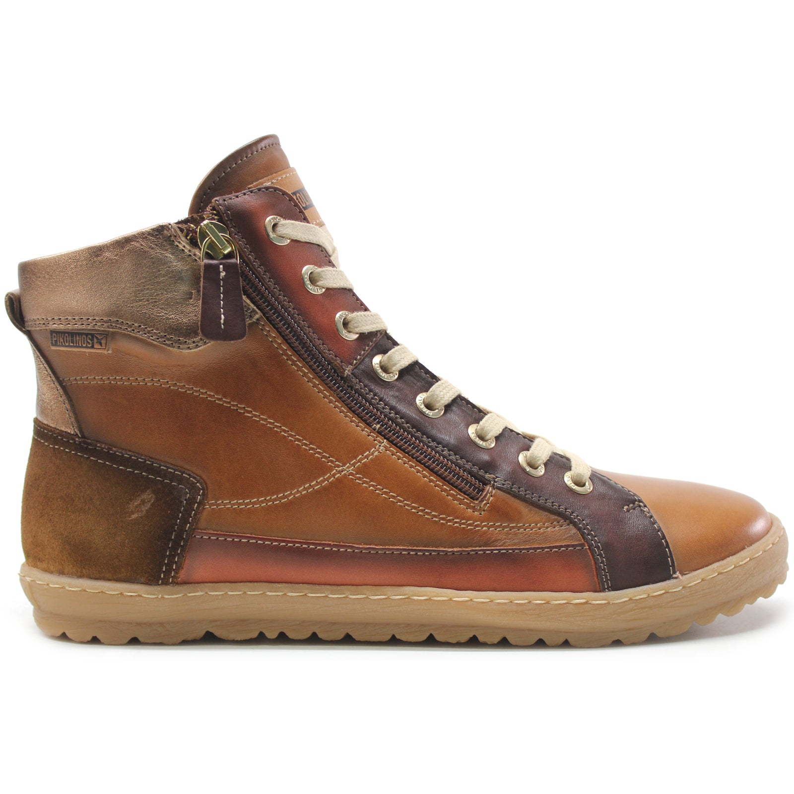 Pikolinos Lagos 901-8921 Leather Womens Boots#color_brandy