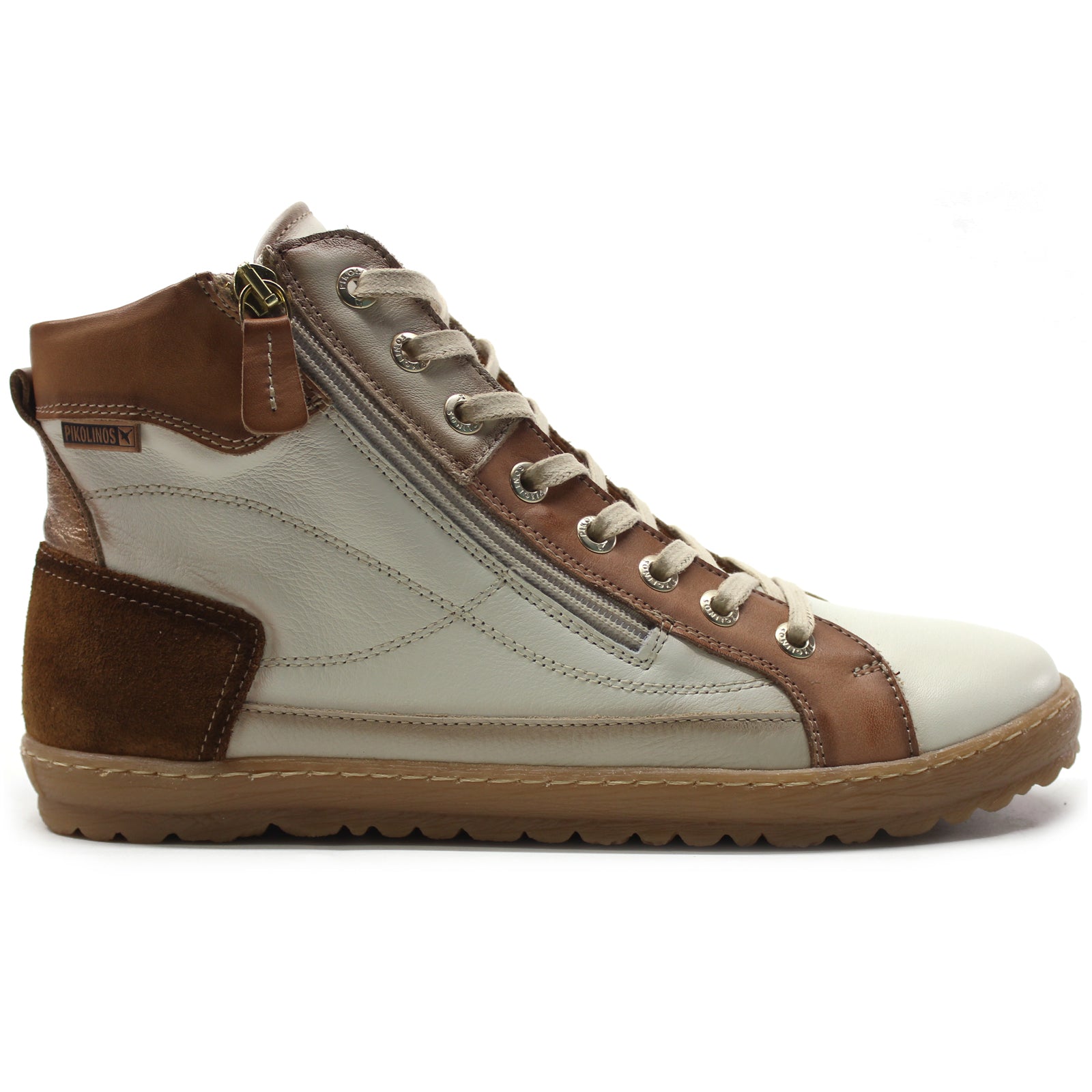 Pikolinos Lagos 901-8921 Leather Womens Boots#color_nata