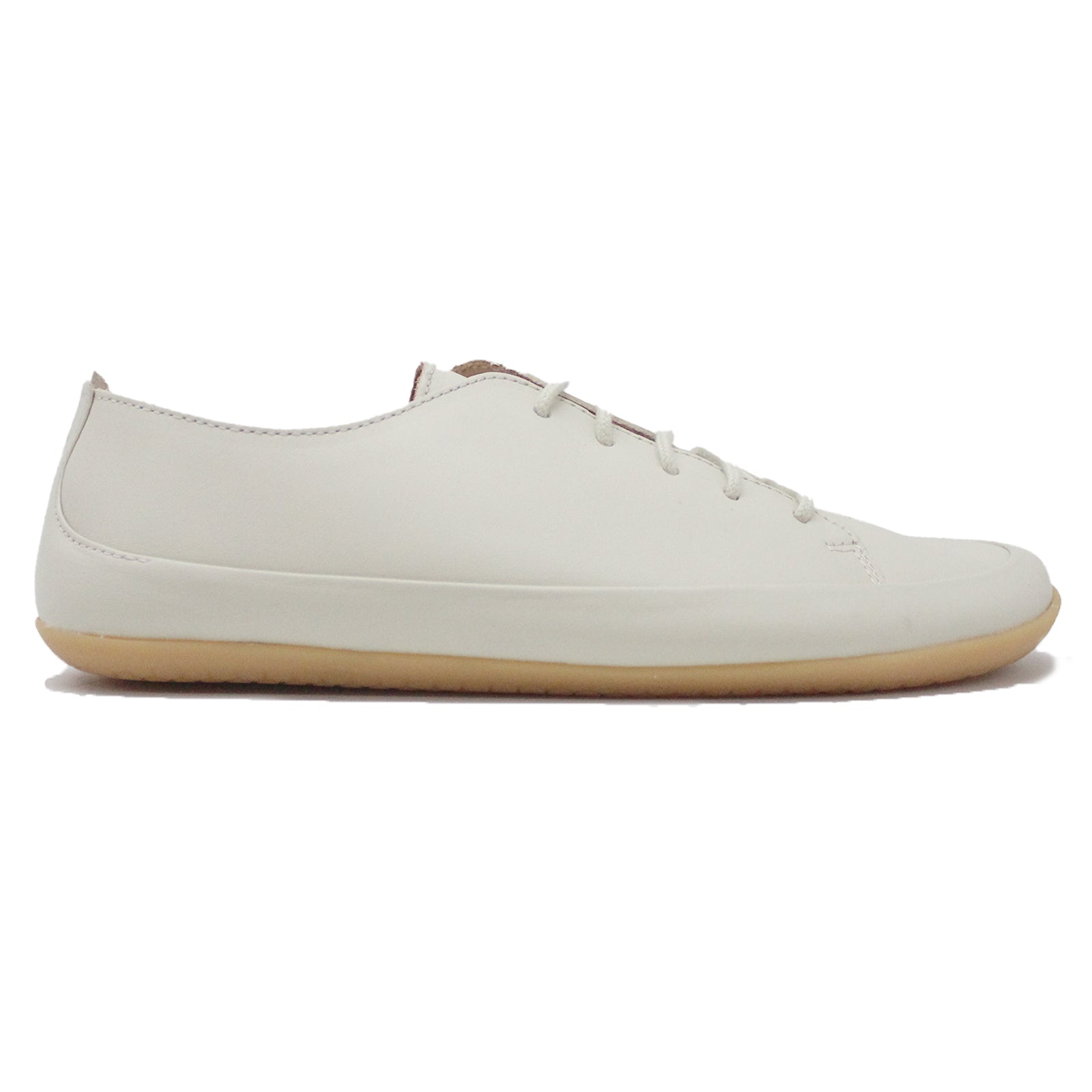 Vivobarefoot Opanka Sneaker II 201223-04 Leather Womens Shoes - Limestone - 39#color_limestone